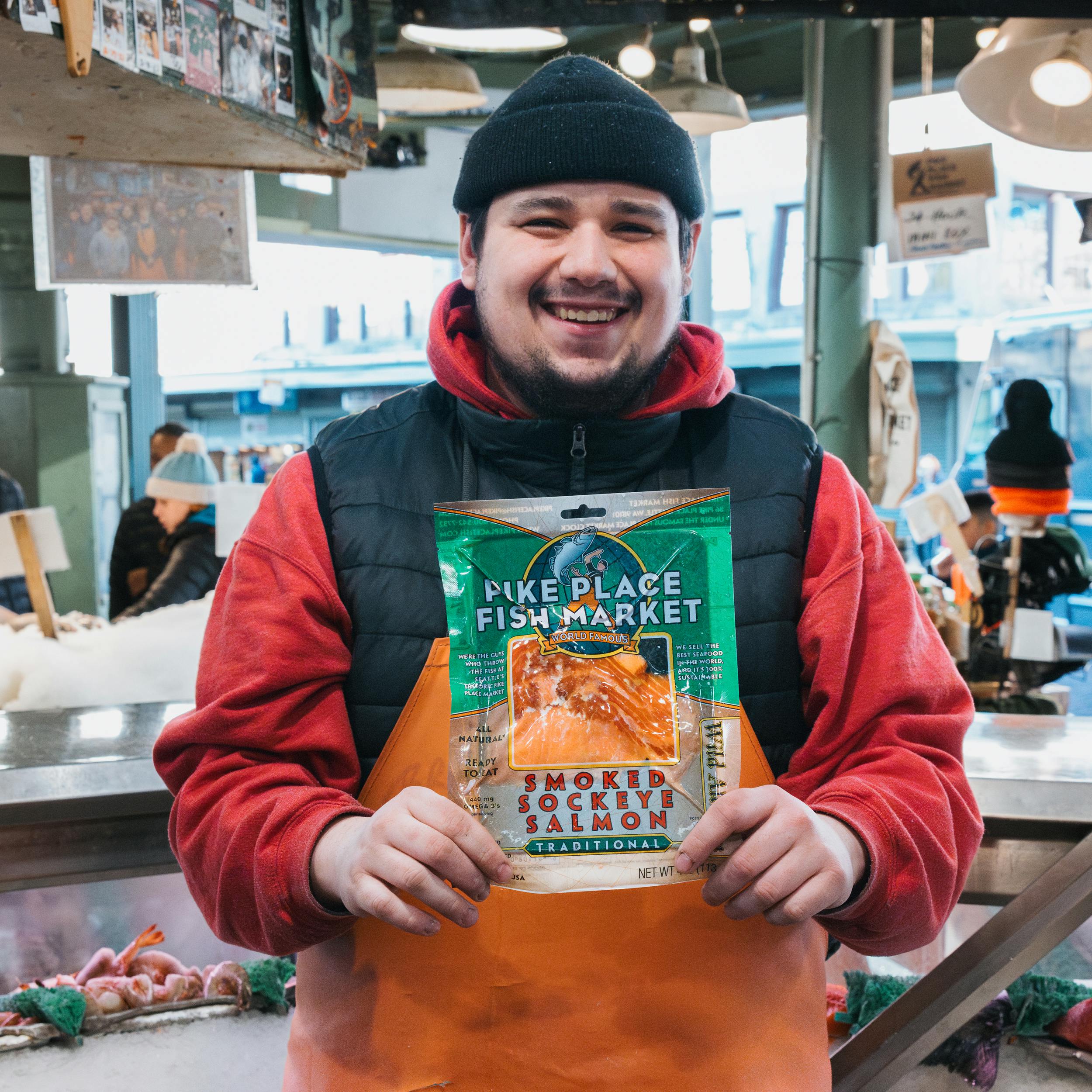 Smoked Sockeye Salmon, Traditional, Sliced, Wild, 4 oz by Pike Place Fish Market