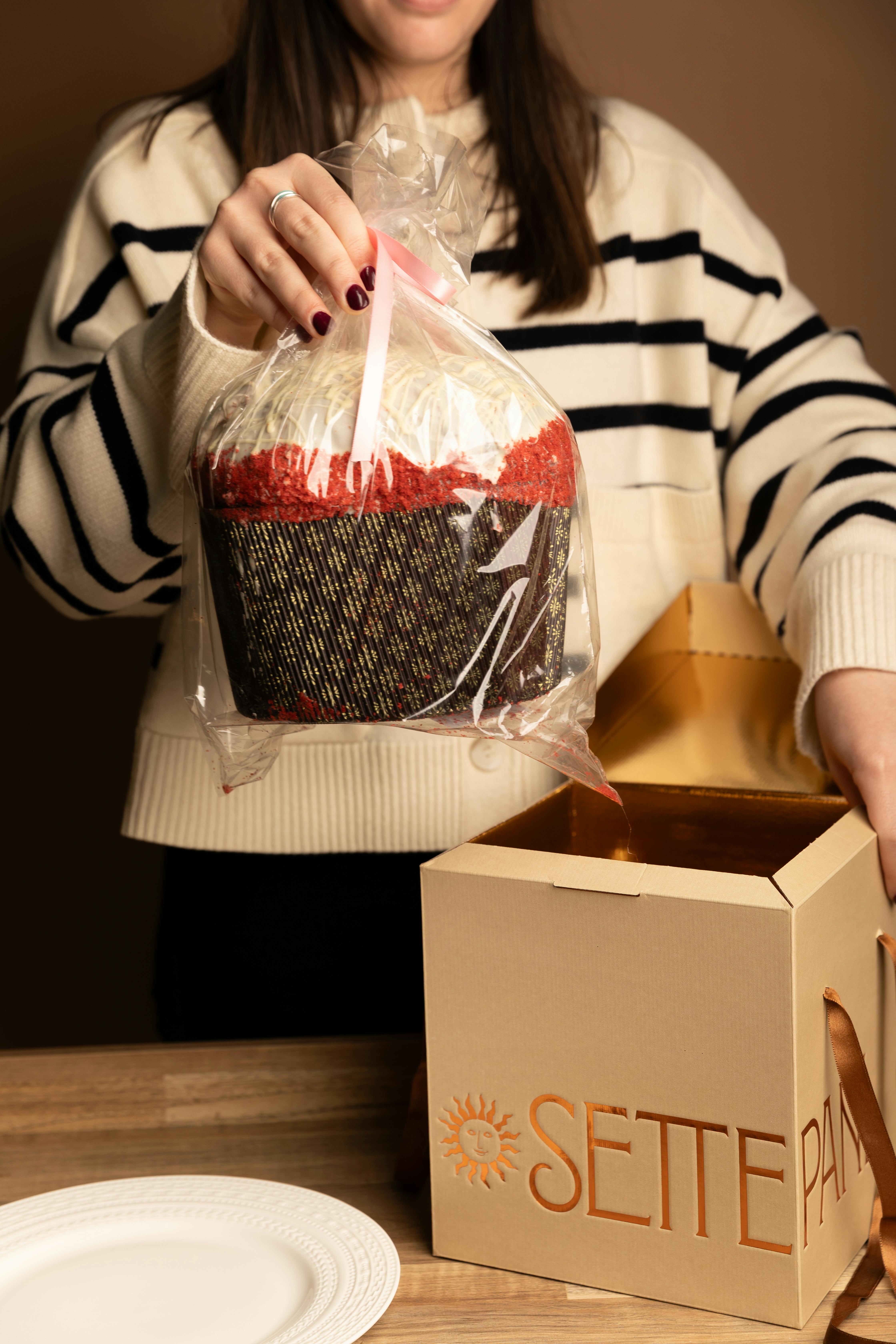 Valentine's Day Red Velvet Panettone by Settepani Restaurant & Bakery - Alternate image 1