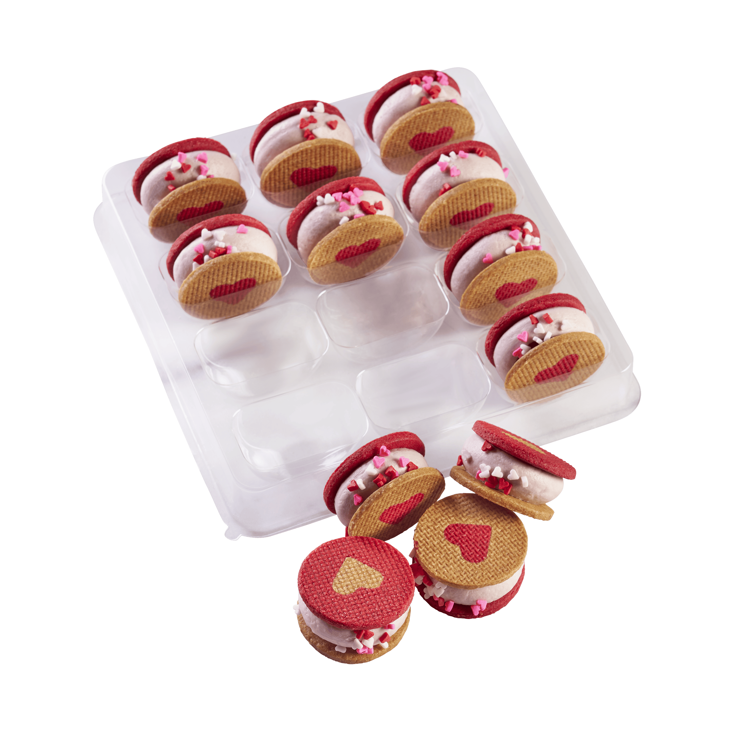 Valentine's Day Raspberry & White Chocolate Cookies - Dozen by Kreuther Handcrafted Chocolate