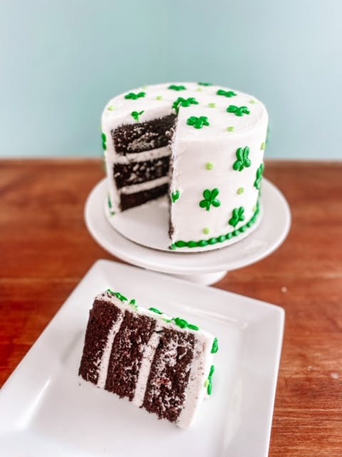 St. Patrick's Day Chocolate Clover Layer Cake by Blue Owl Bakery - Alternate image 1