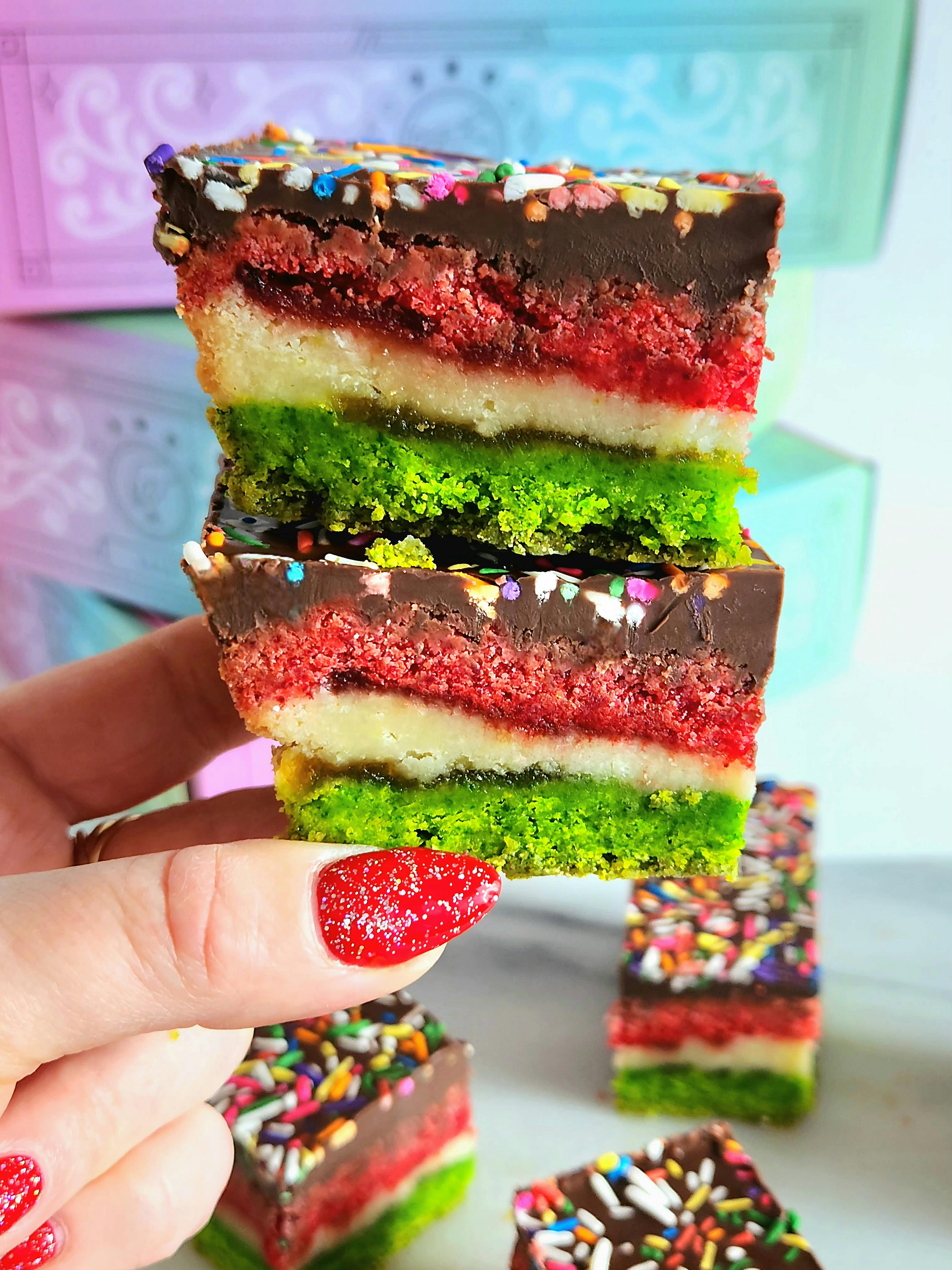 Rainbow Cookie Shortbread Tray by Shortbread Society - Alternate image 1