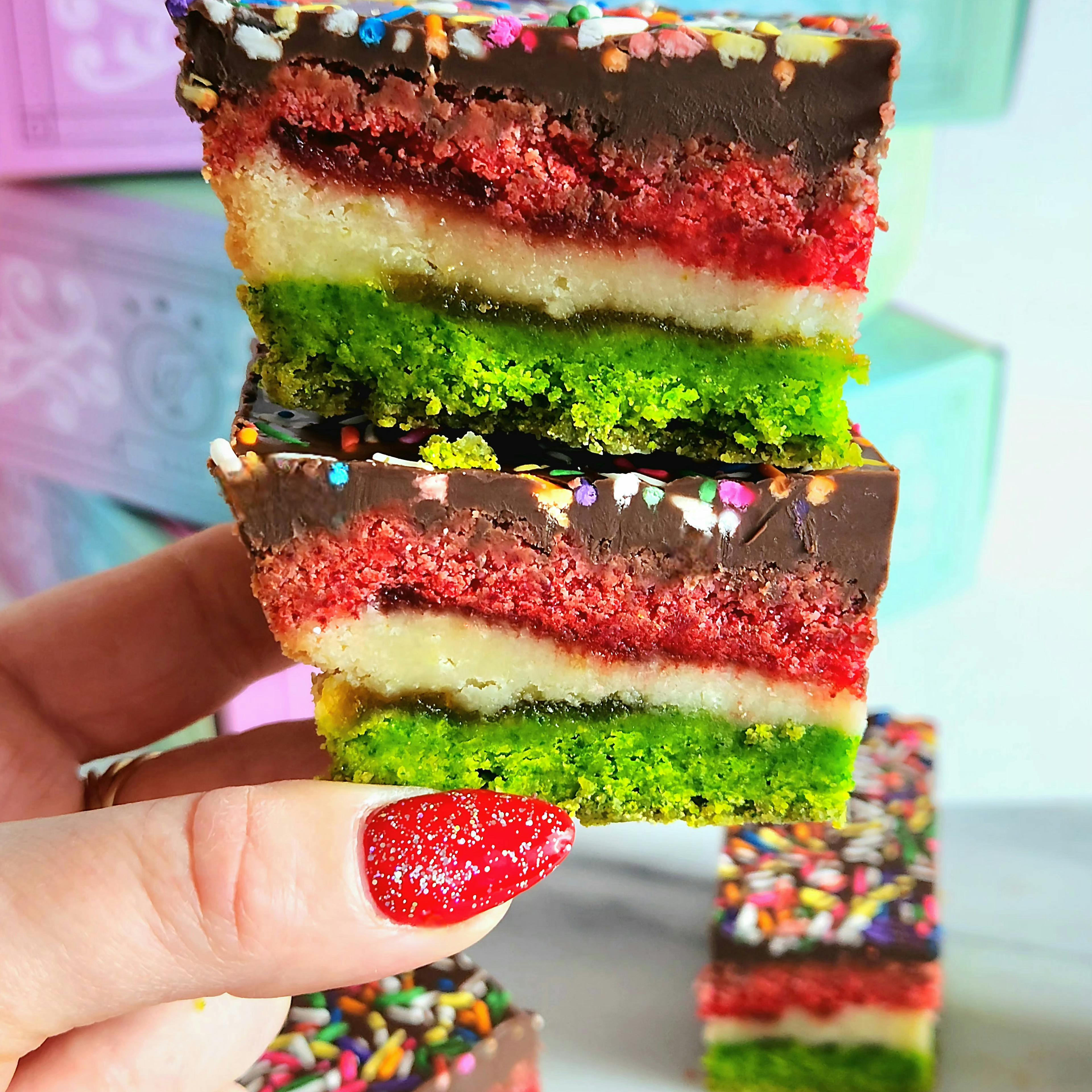 Rainbow Cookie Shortbread Tray by Shortbread Society - Alternate image 1