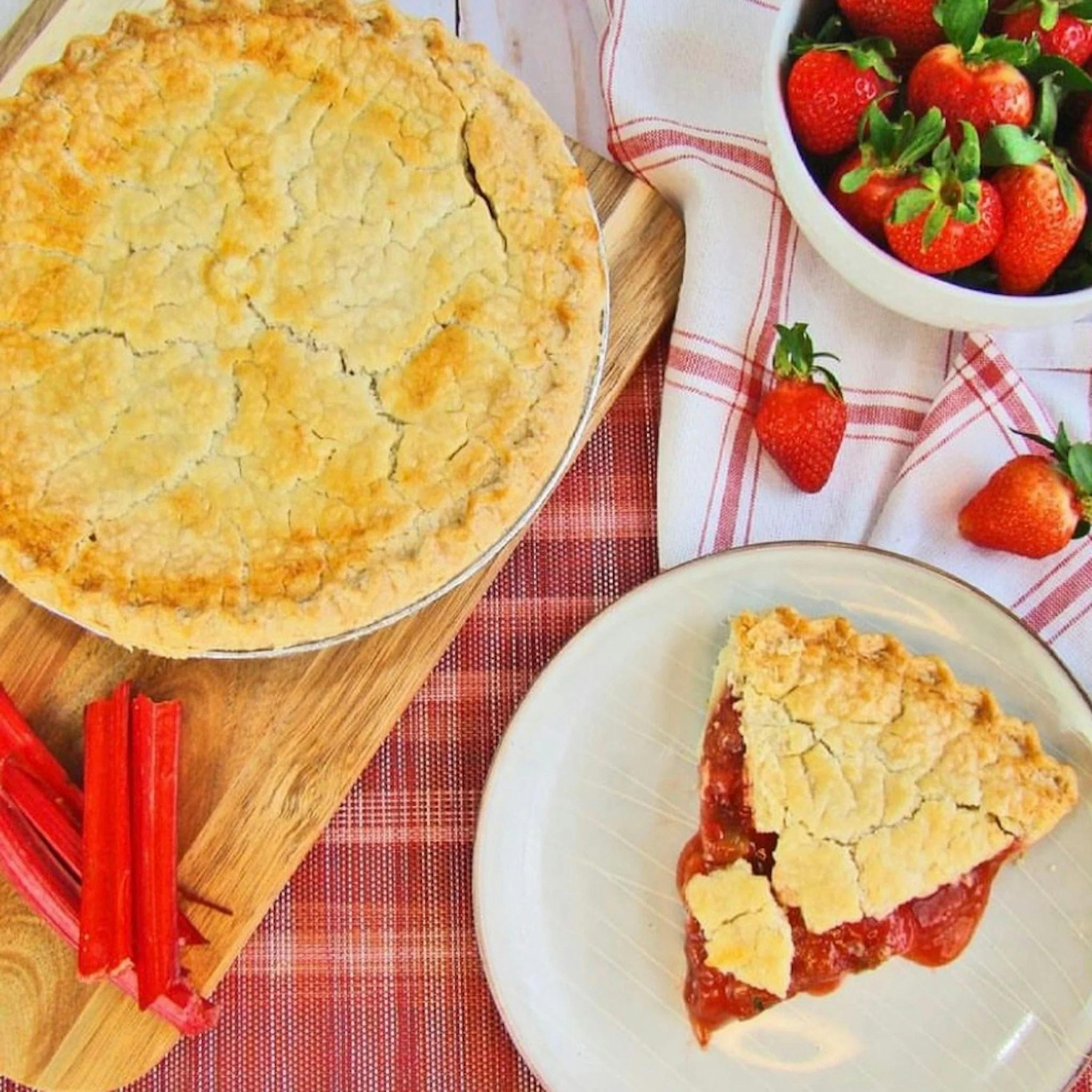 Strawberry Rhubarb Pie by House of Pies
