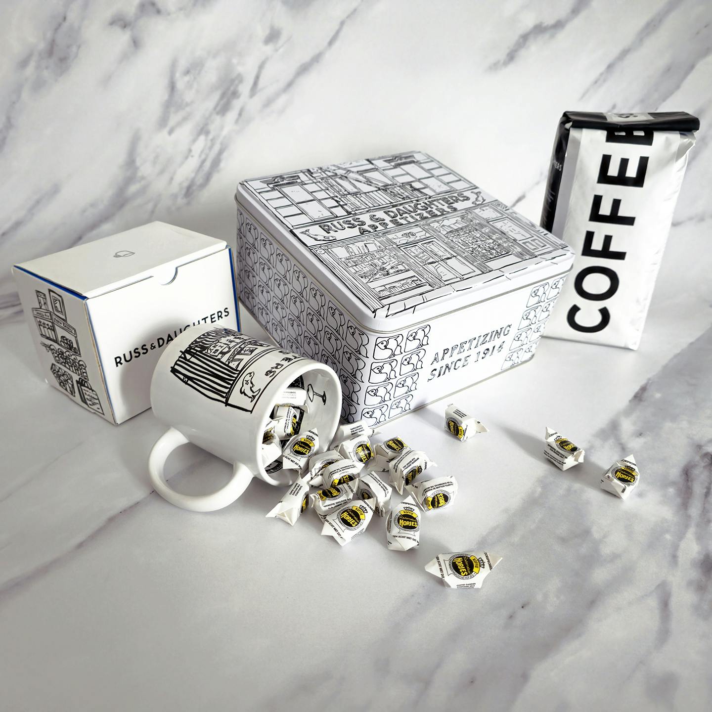 Russ & Daughters Coffee + Candies Gift Set by Russ & Daughters