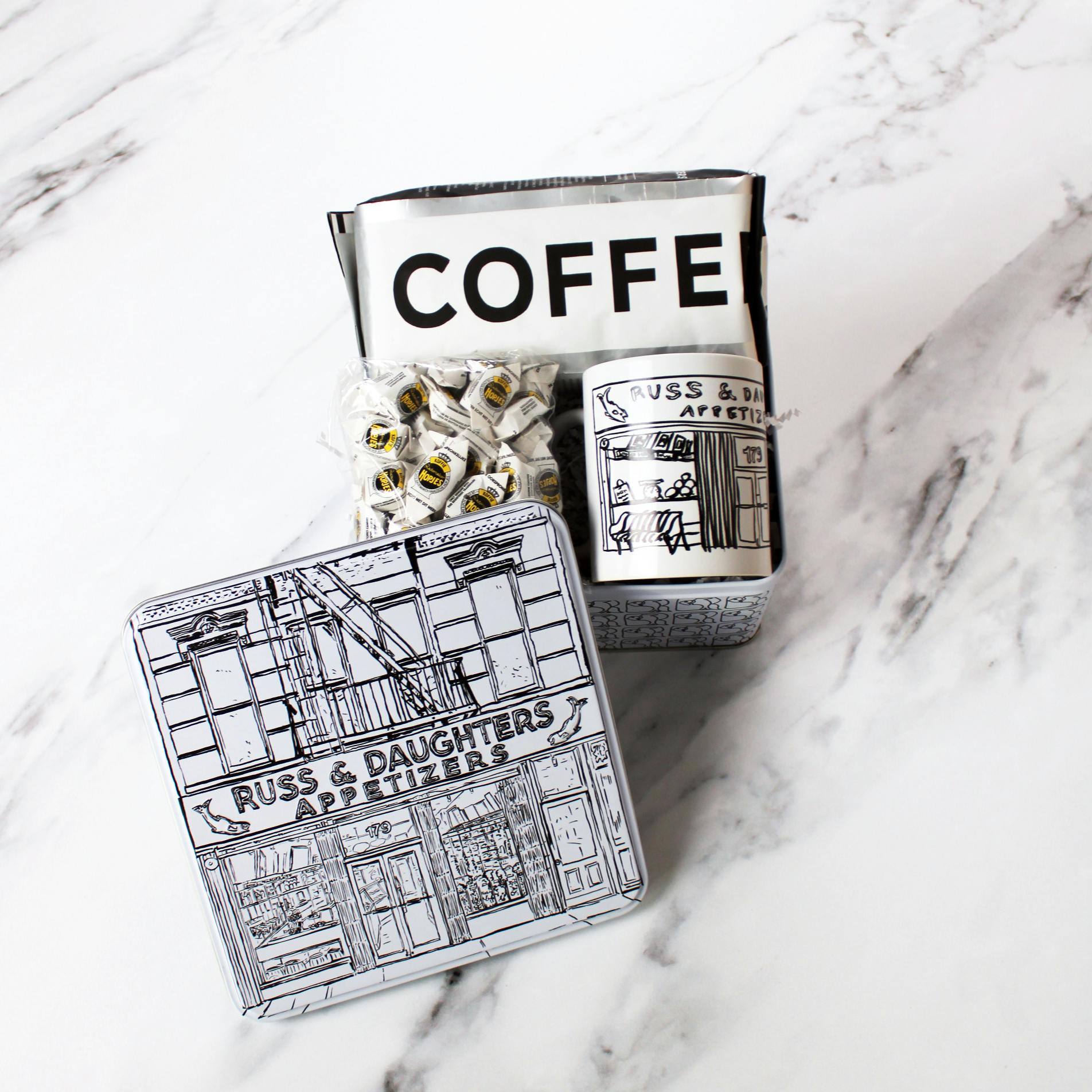 Russ & Daughters Coffee + Candies Gift Set by Russ & Daughters - Alternate image 1