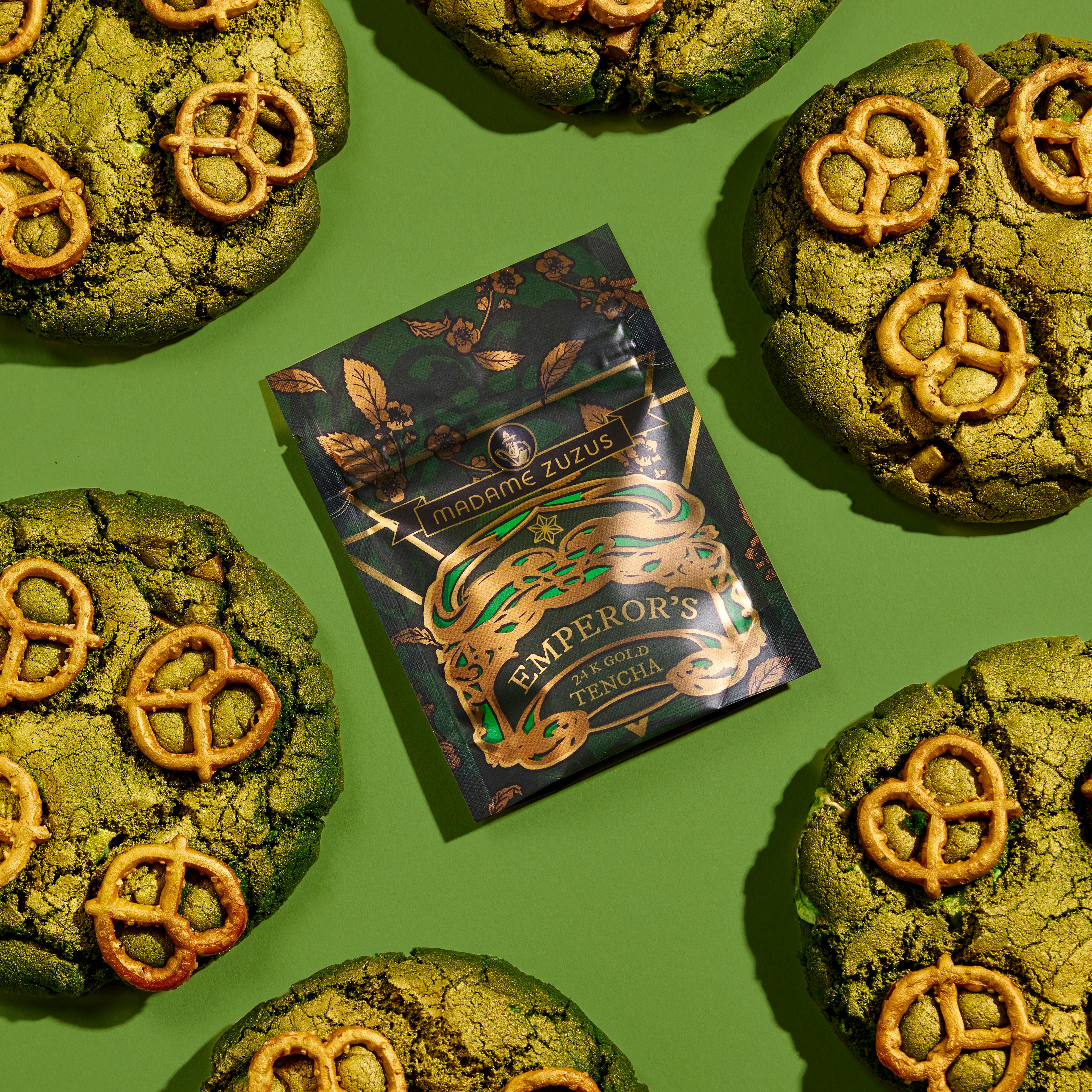 St. Patrick's Tea Sampler + Vegan Kitchen Sink Cookies by Madame ZuZu's Emporium