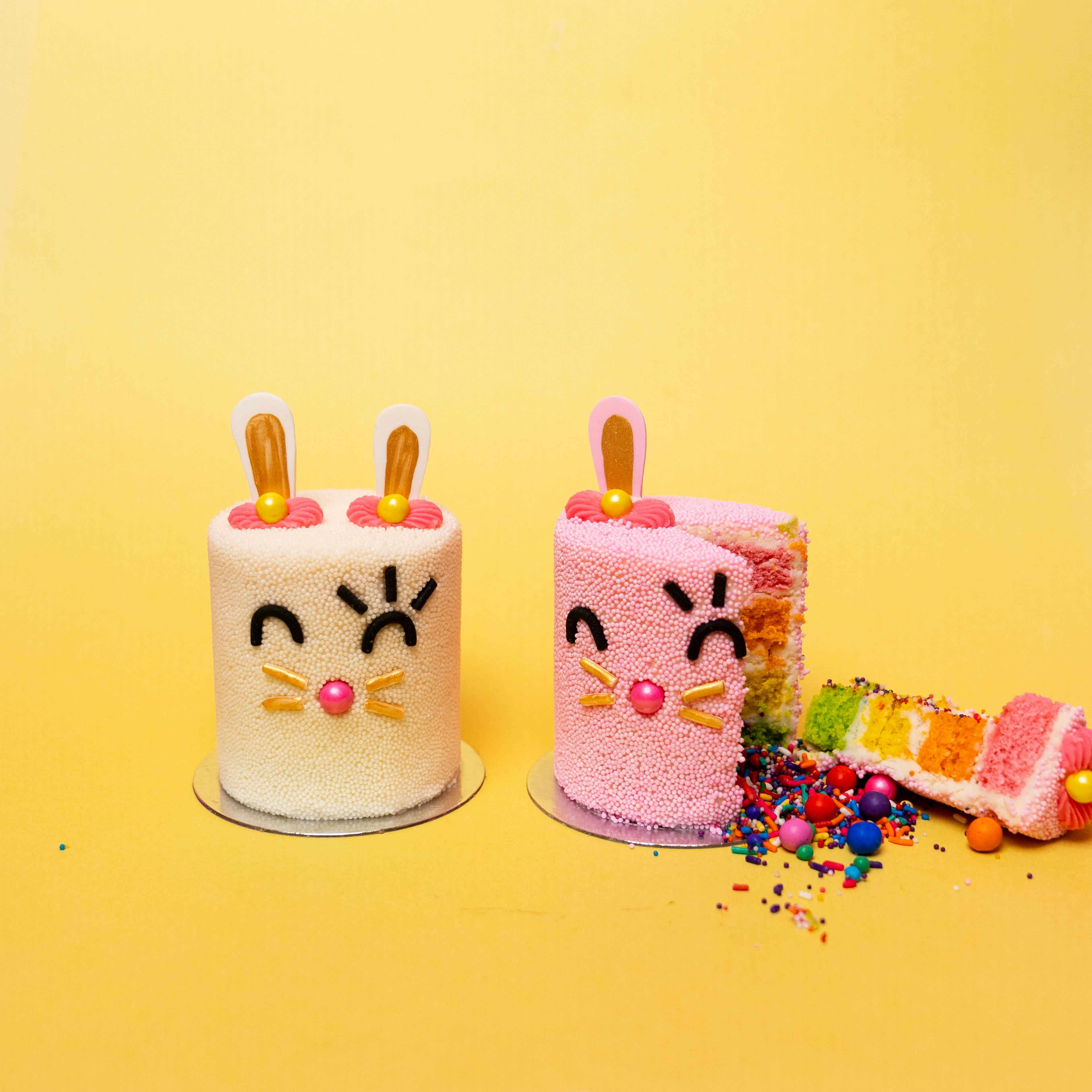 Mini Easter Bunny Explosion® Cakes - 2 Pack by Flour Shop - Alternate image 1