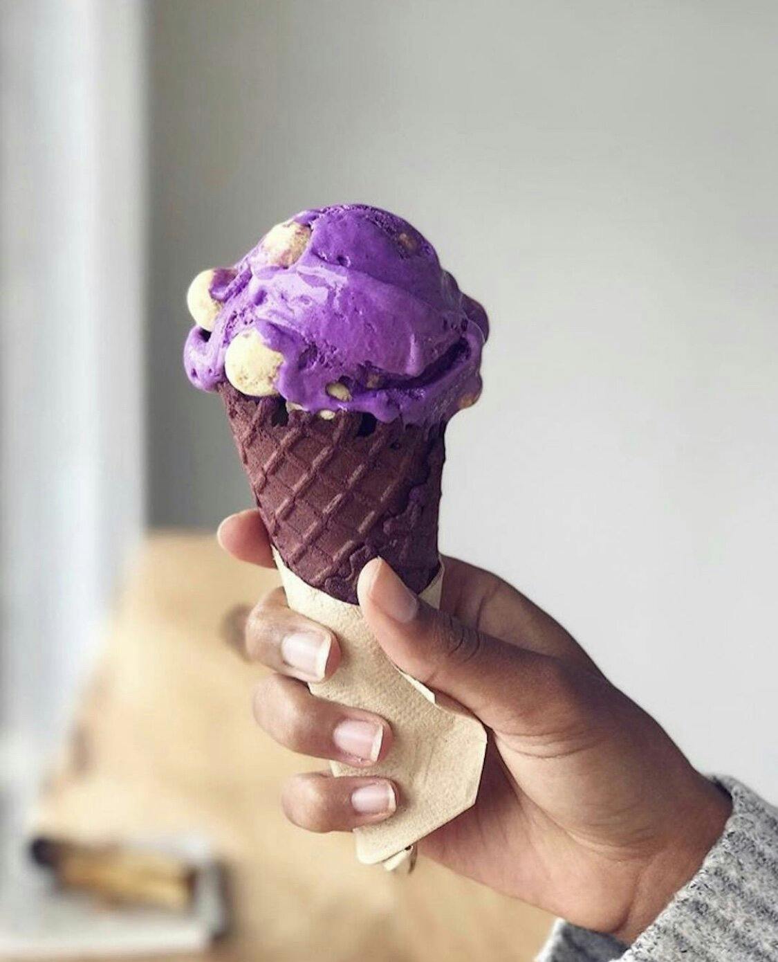 Ube Malted Crunch Ice Cream - 4 Pints by Wanderlust Creamery