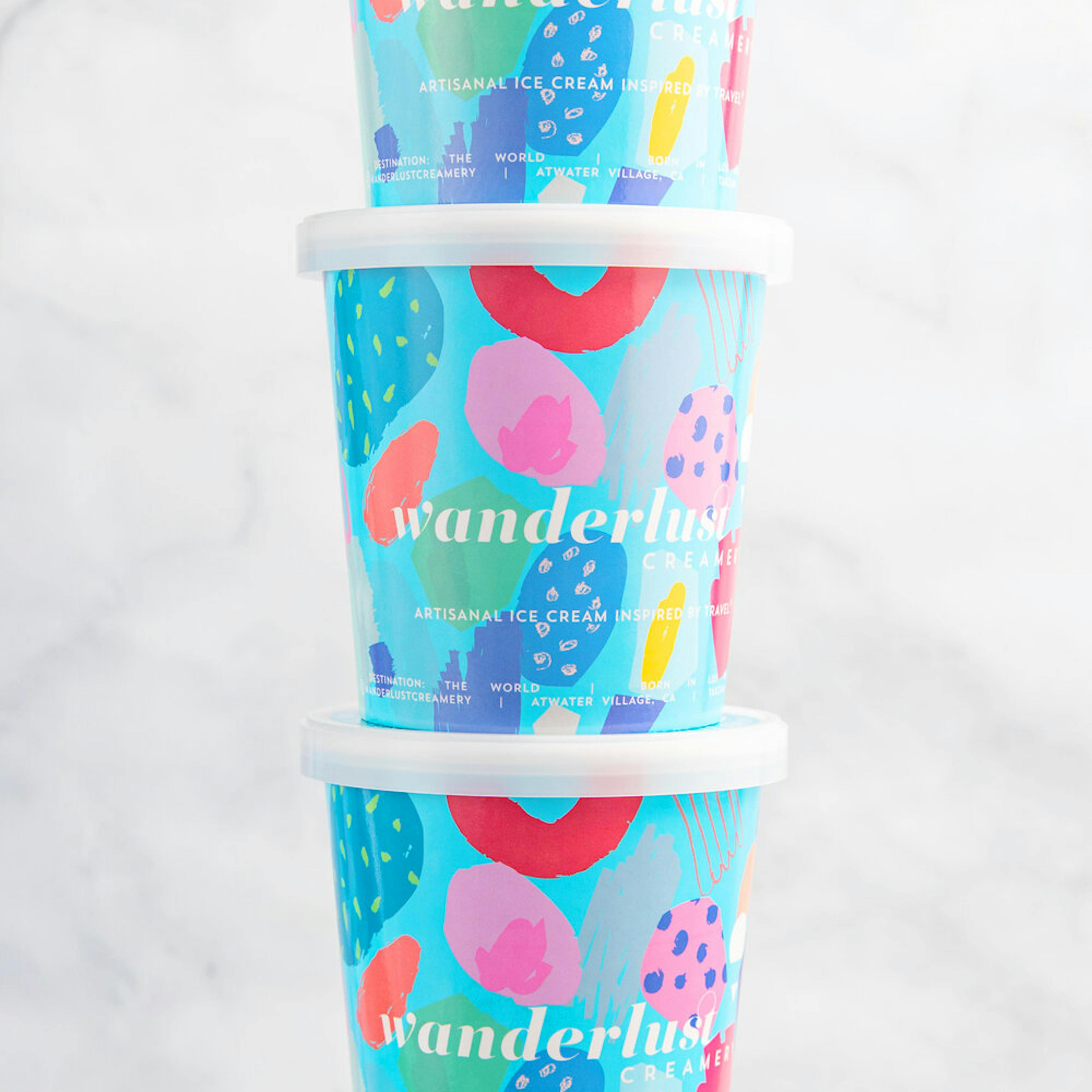 "Hokey Pokey" Honey Ice Cream - 4 Pints by Wanderlust Creamery - Alternate image 1