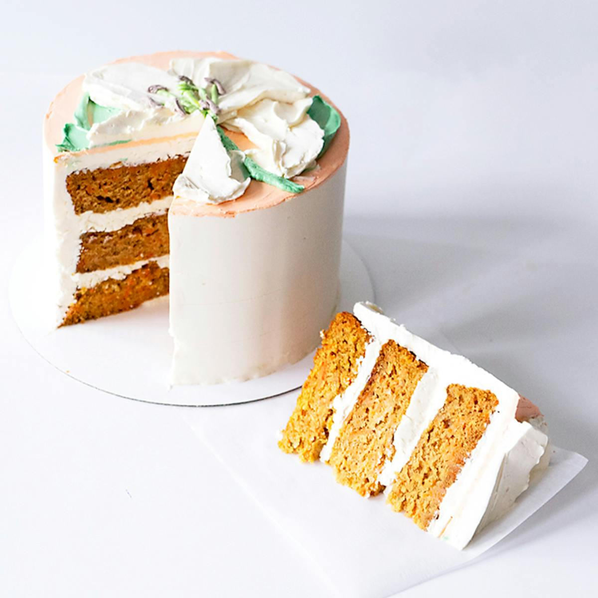 Floral Decorated Carrot Cake by Miri Nadler Cakes - Alternate image 3