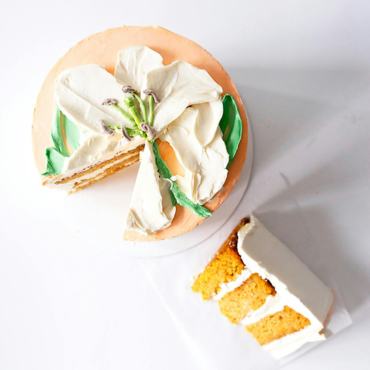 Floral Decorated Carrot Cake by Miri Nadler Cakes - Alternate image 1