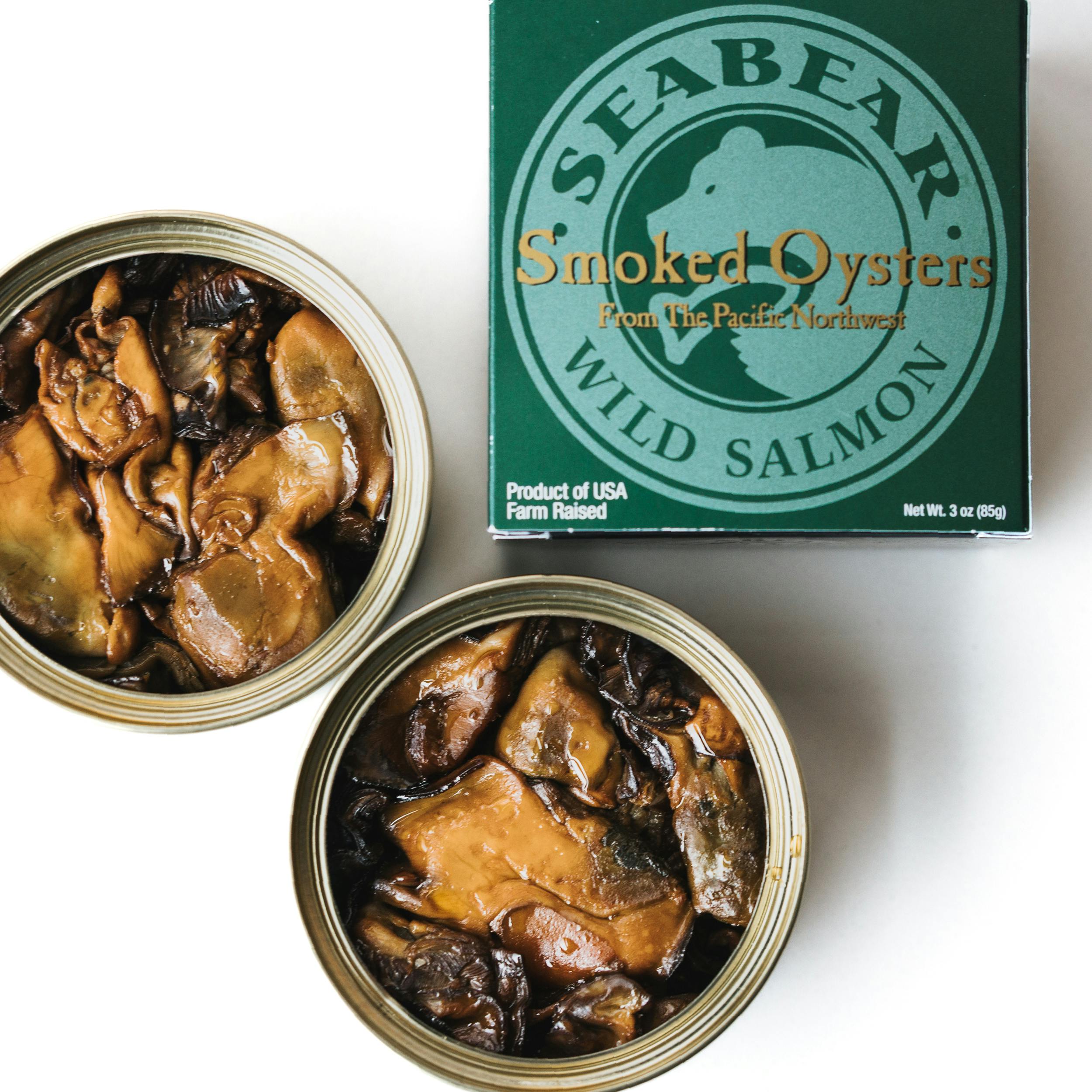 Smoked Pacific Oysters, Tinned, Ready To Eat, 3 oz by Pike Place Fish Market - Alternate image 1