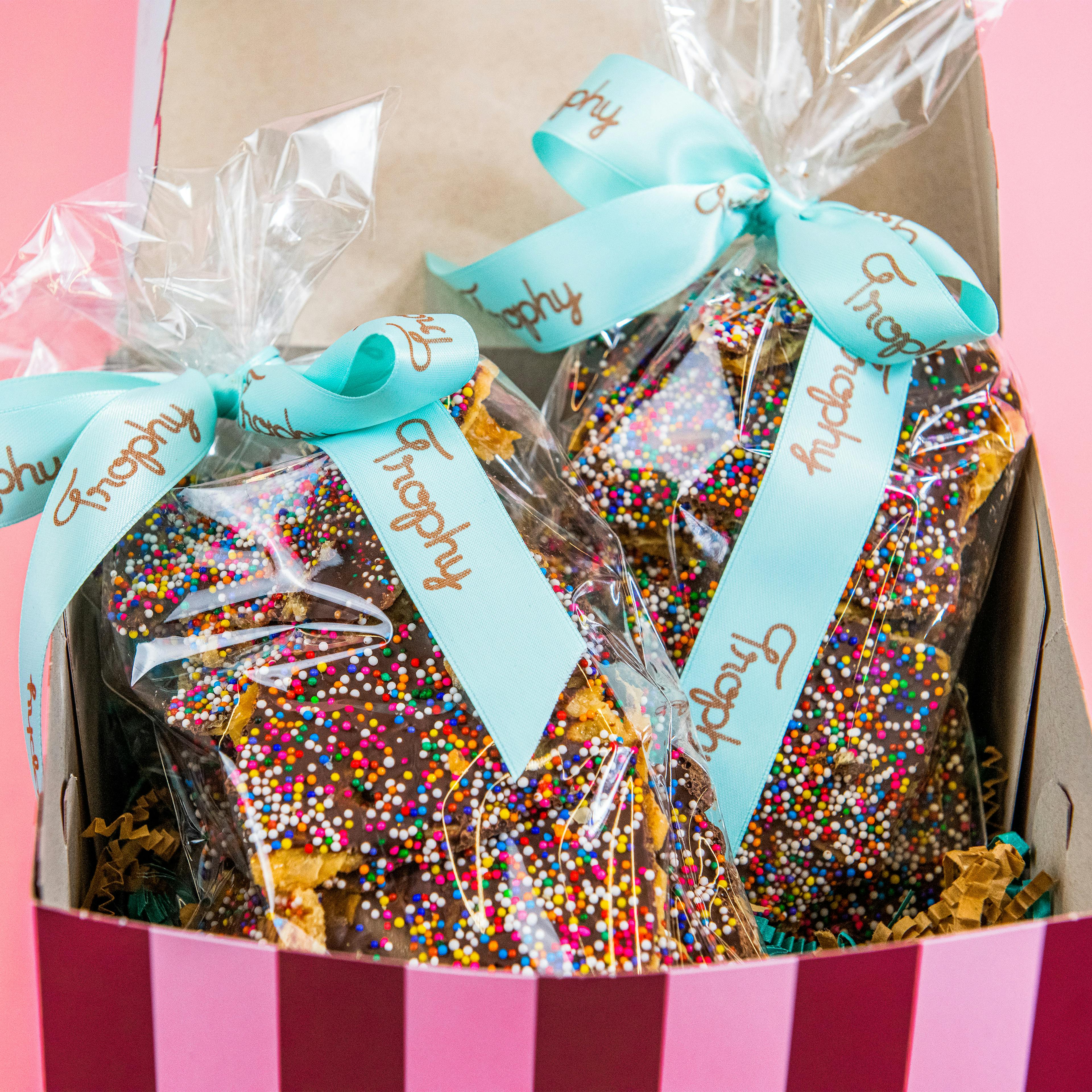 Passover Matzo Sprinkle Crunch by Trophy Cupcakes