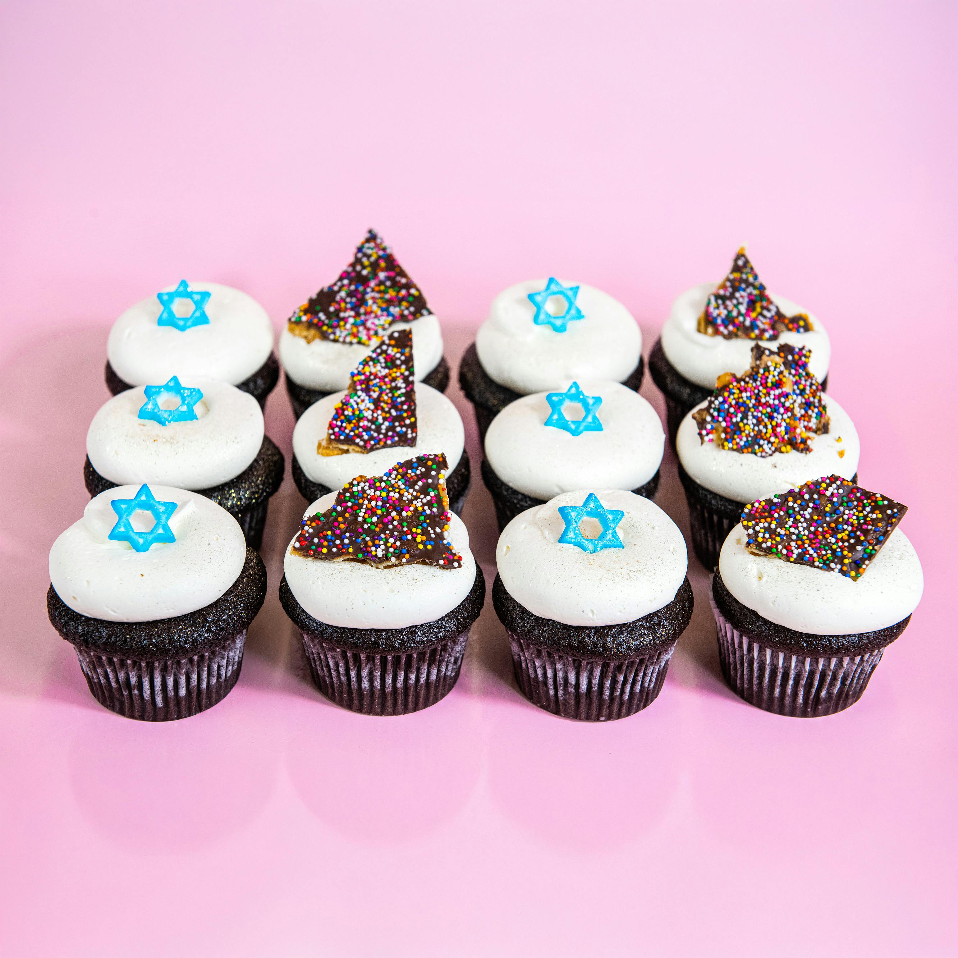 Passover Flourless Chocolate Decadence Cupcakes - 12 Pack by Trophy Cupcakes