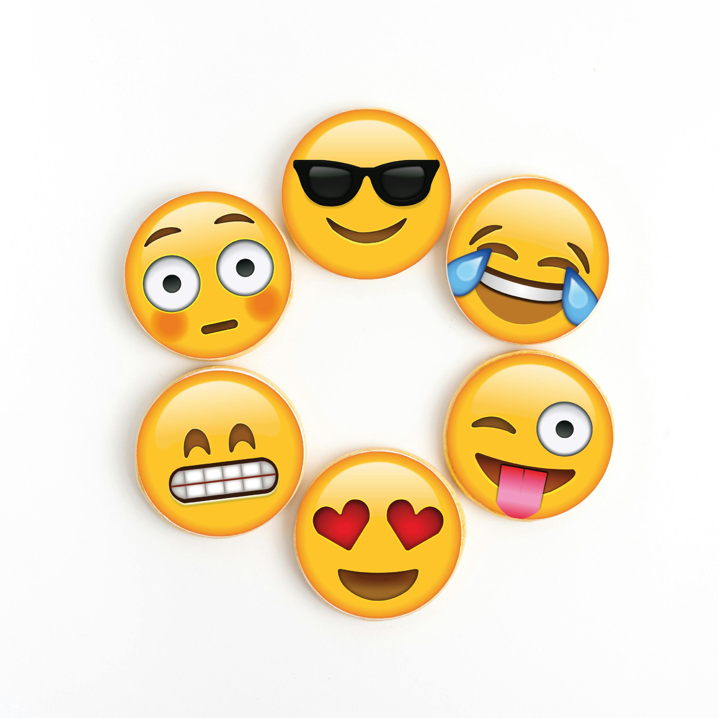 Emoji Shortbread Cookies by Sweet E's Bake Shop