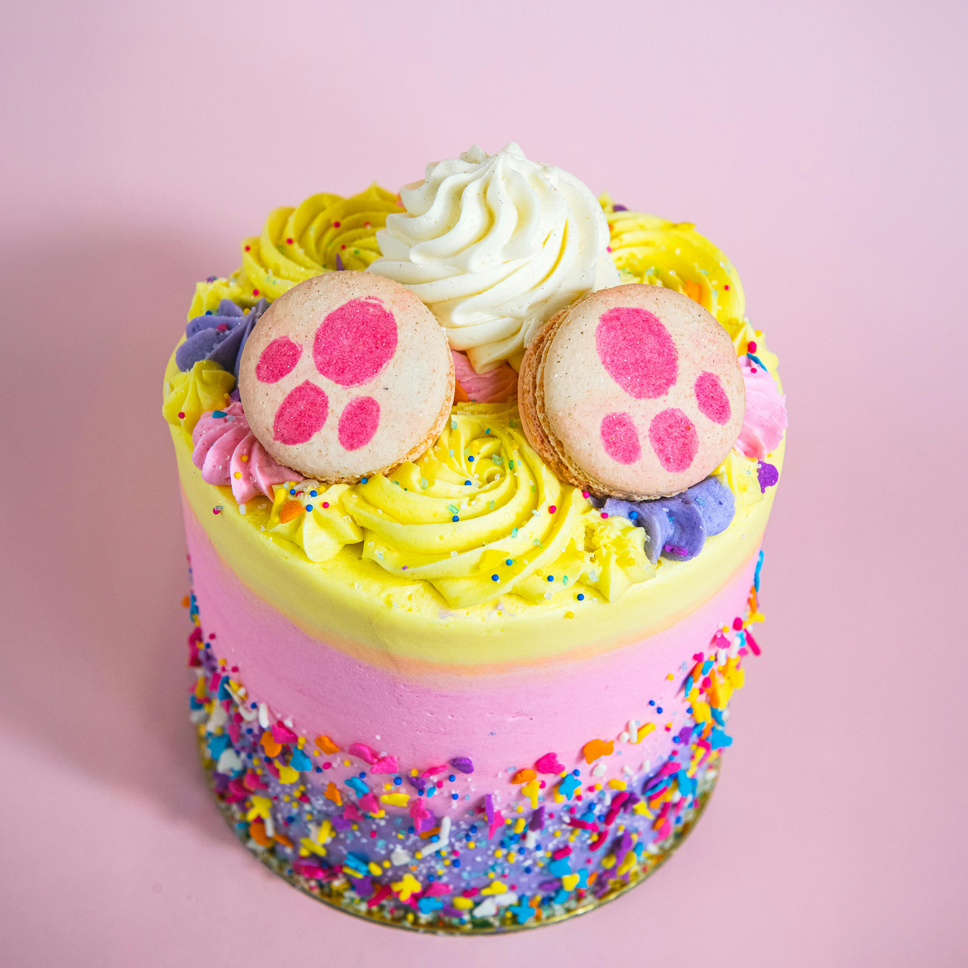 Easter Bunny Tail Cake by Trophy Cupcakes