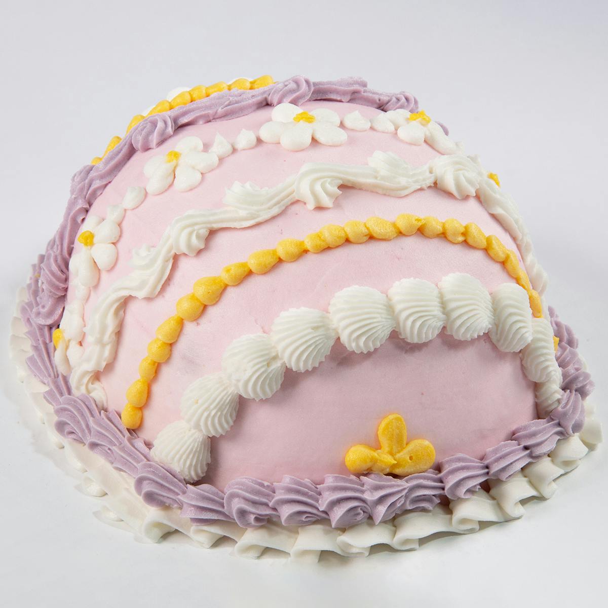 Vegan + Gluten Free Vintage Easter Egg-Shaped Cake by Erin McKenna's Bakery