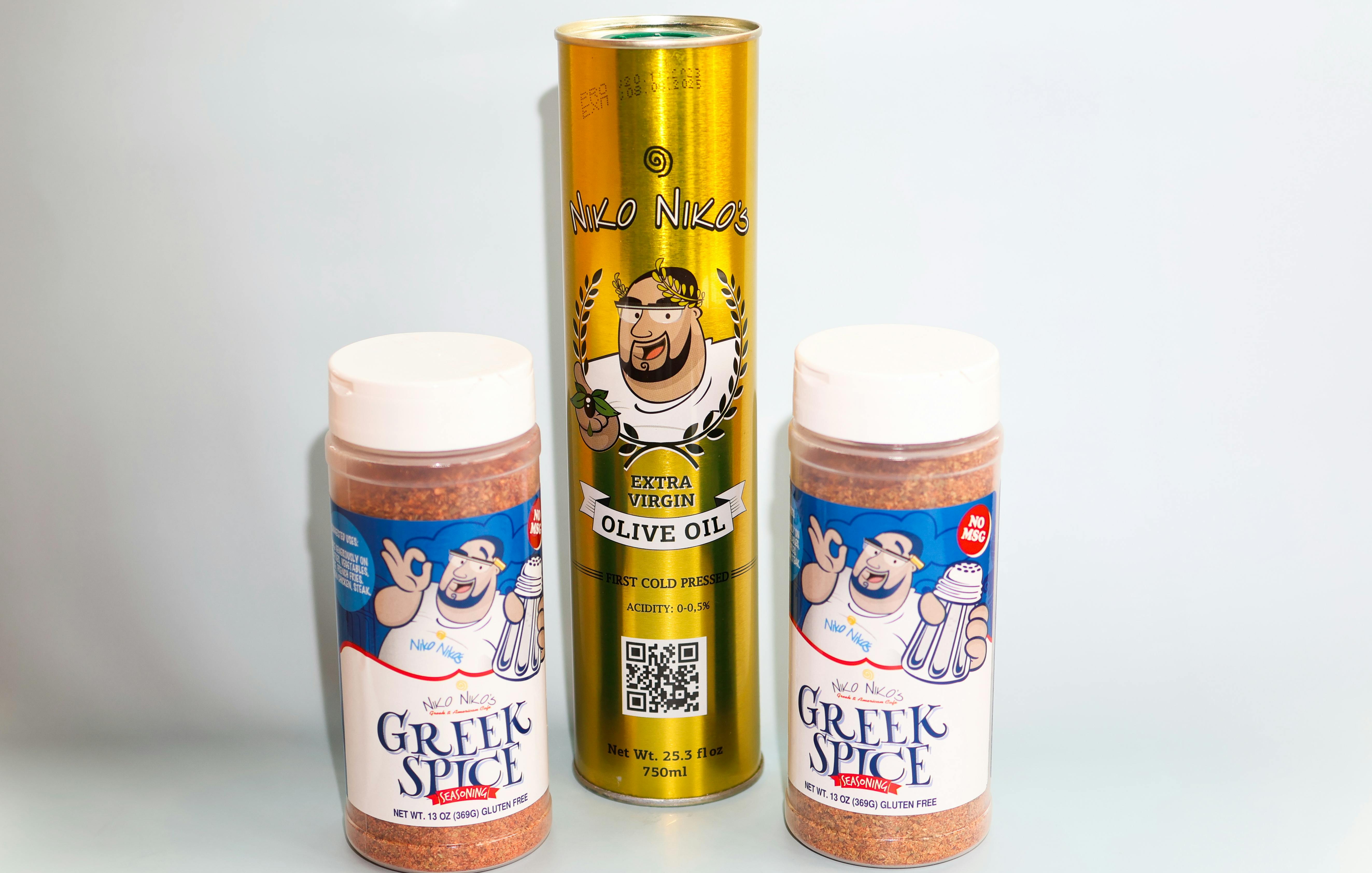 Extra Virgin Olive Oil + Spices Combo - 3 Pack by Niko Niko's