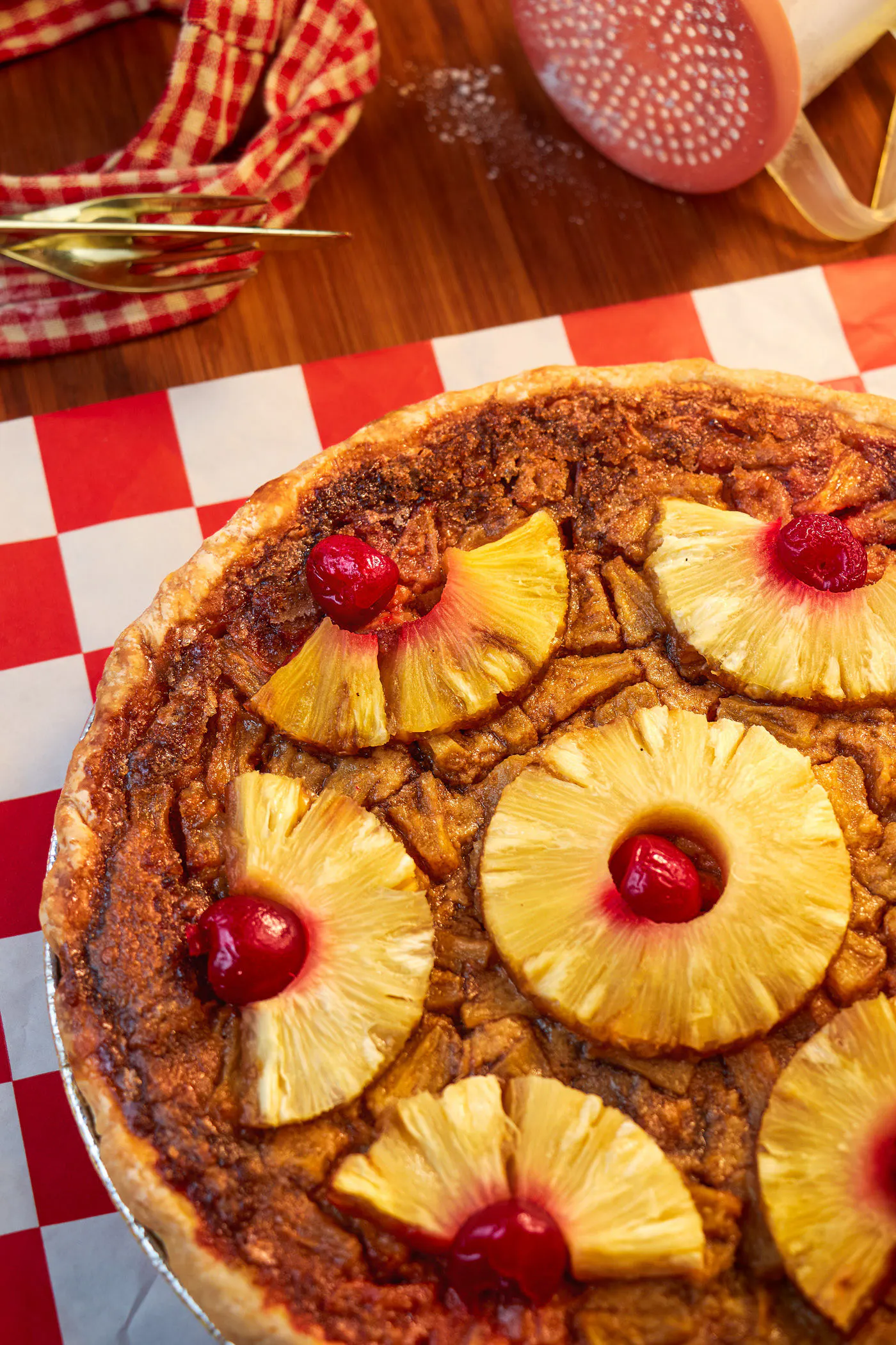 Pineapple Right Side Up Pie by B-More Pies