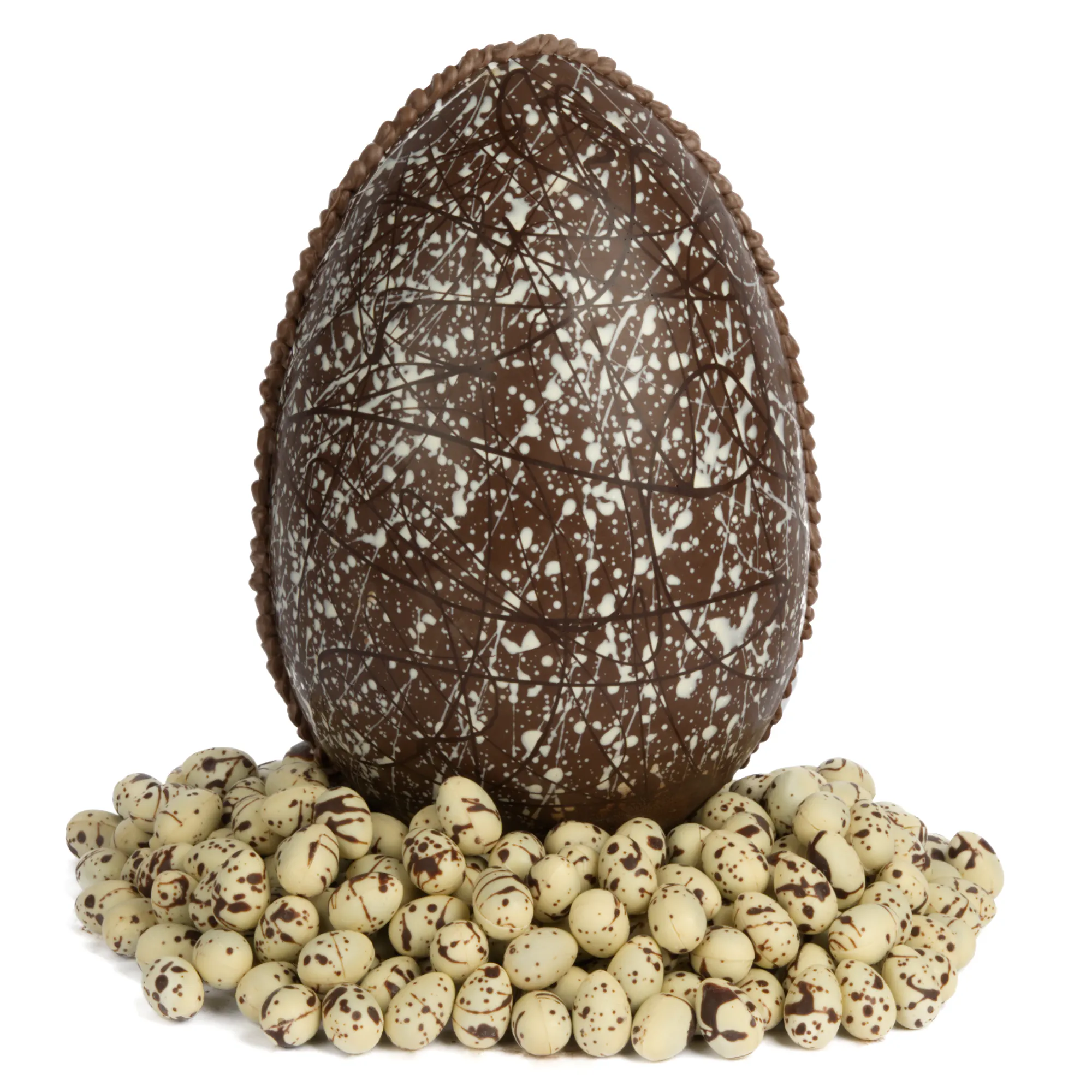 GIANT Milk Chocolate Speckled Dinosaur Egg by Knipschildt