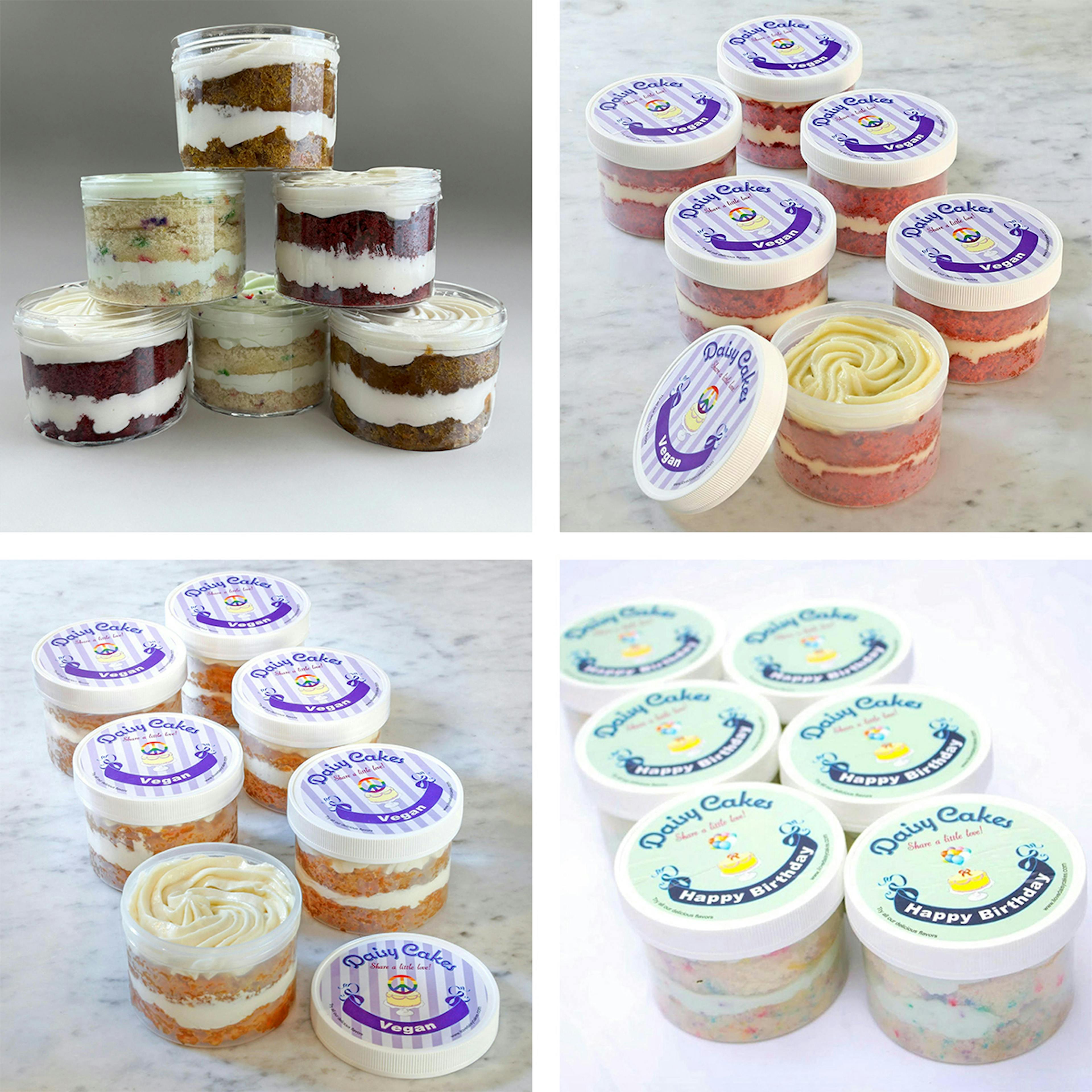 Daisy's Vegan Cake Minikins - Choose Your Own 6 Pack by Daisy Cakes