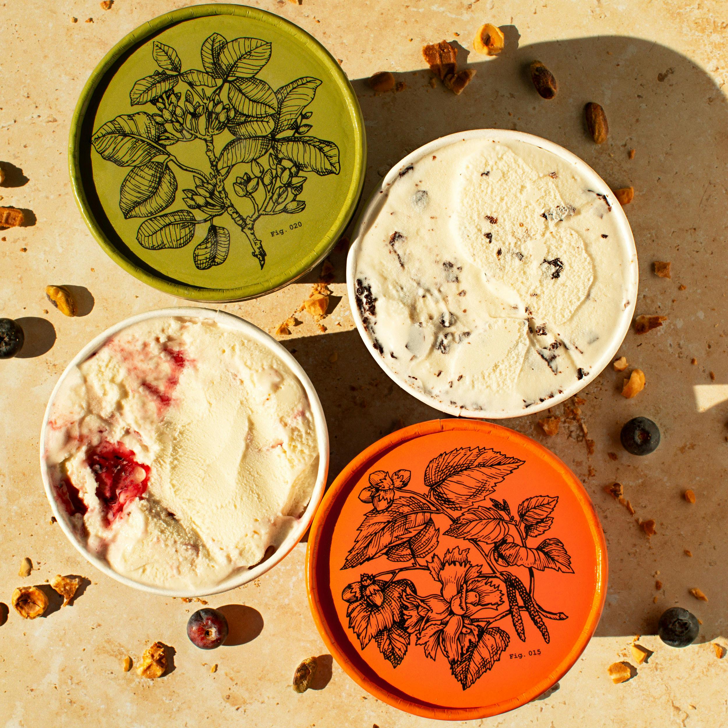 Gelato Italian Sampler - 4 Pints by Dolcezza Gelato