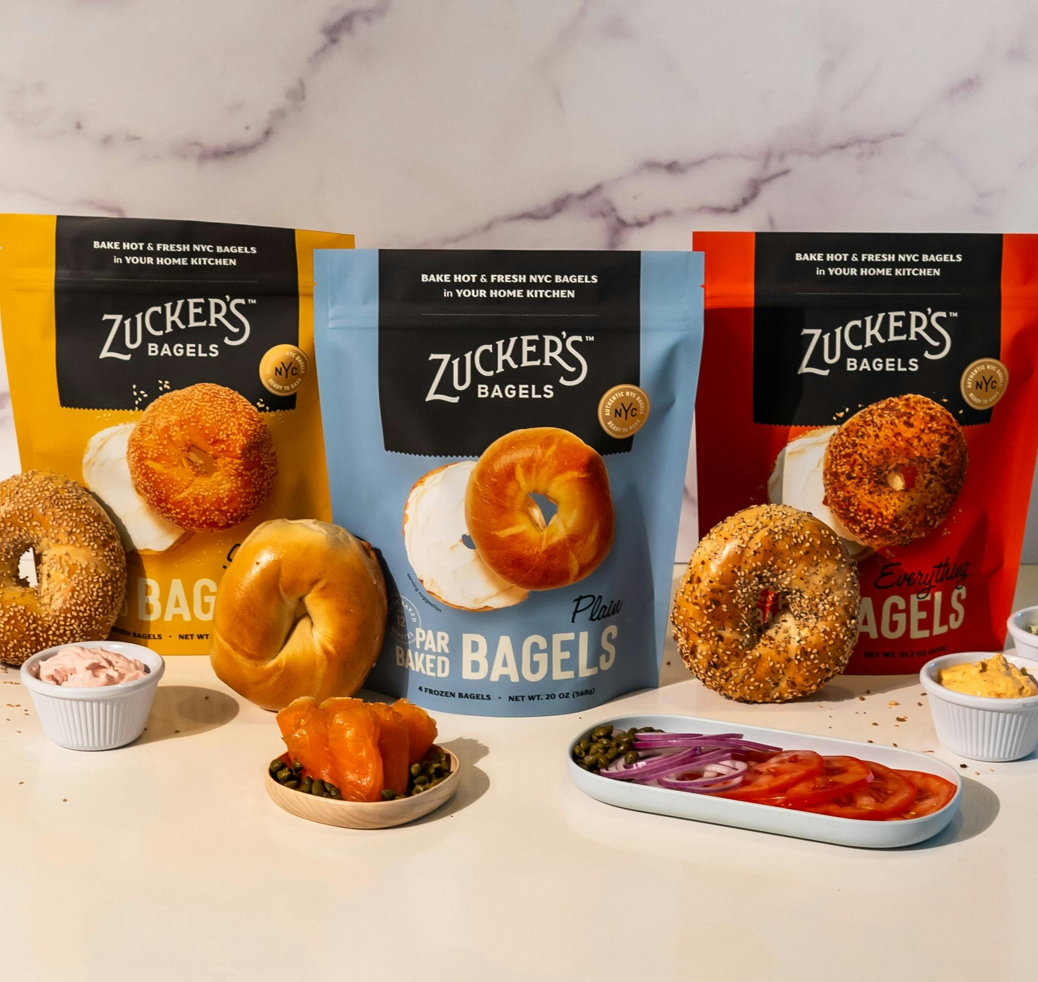 Par-Baked Bagel Brunch for 6 + 2 Free Bagels by Zucker's Bagels and Smoked Fish - Alternate image 1