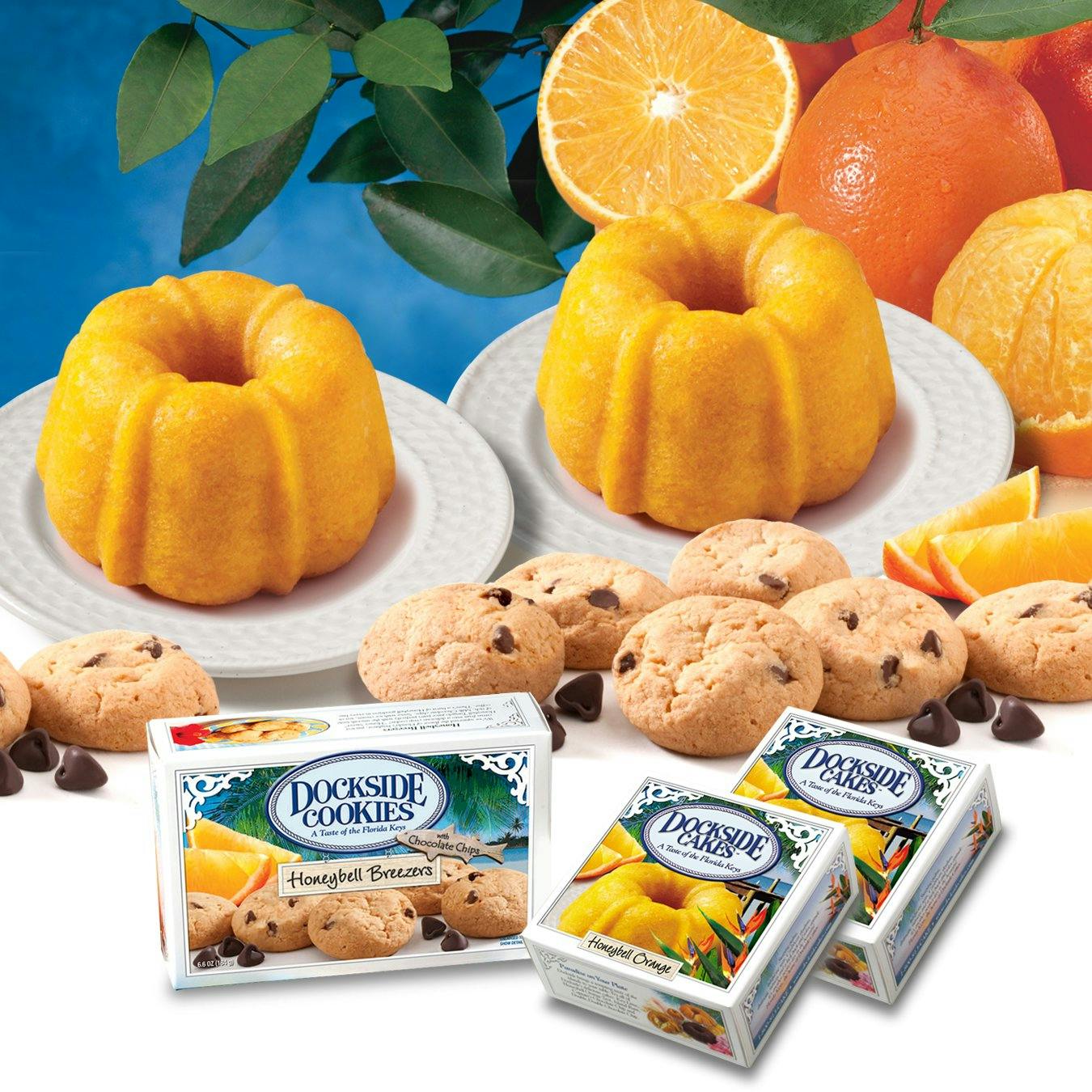 Honeybell Orange Zest Mini Bundt Cakes + Cookies Gift Set by Dockside Market