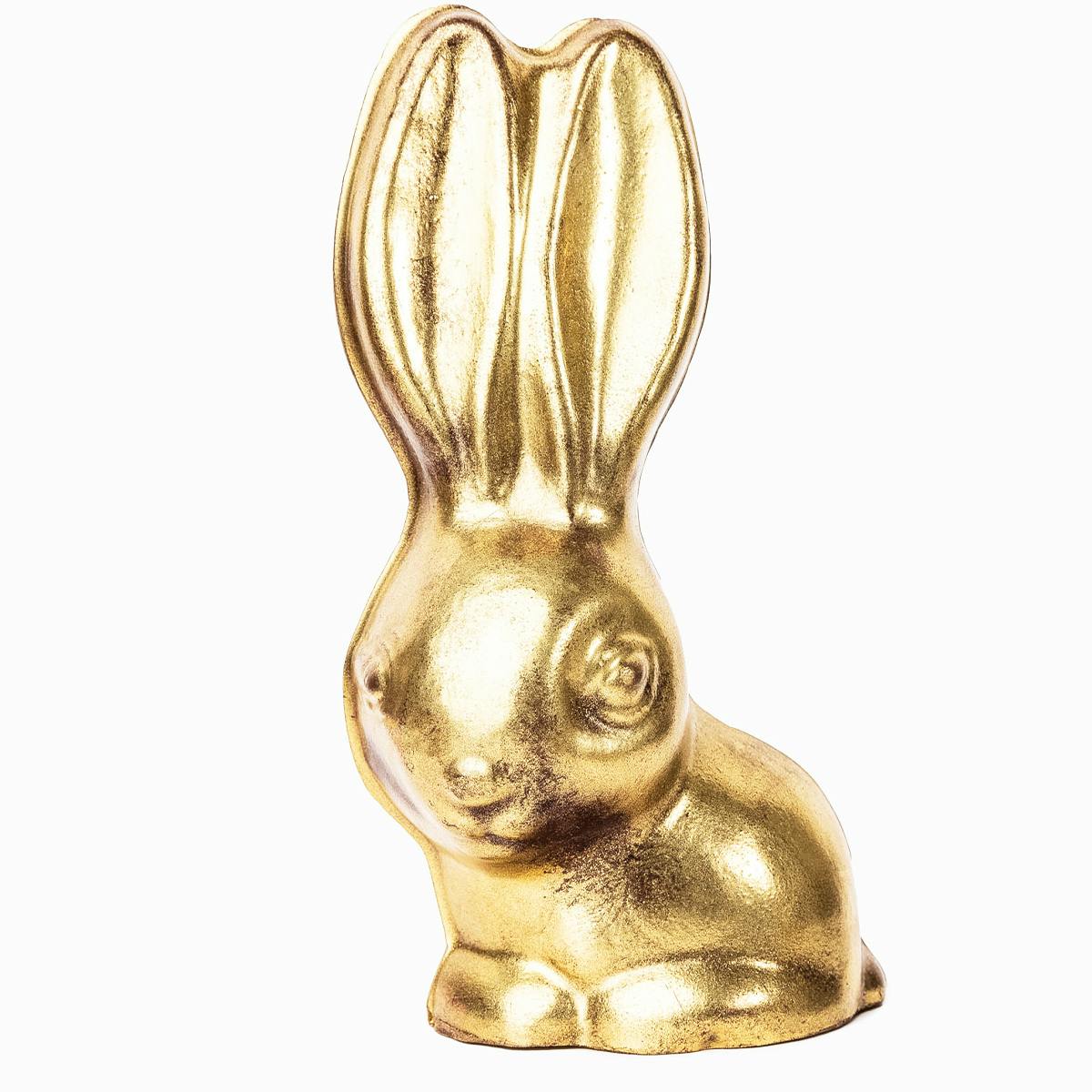 Big Eared 24 Karat Gold Chocolate Easter Bunny by Compartés Chocolates