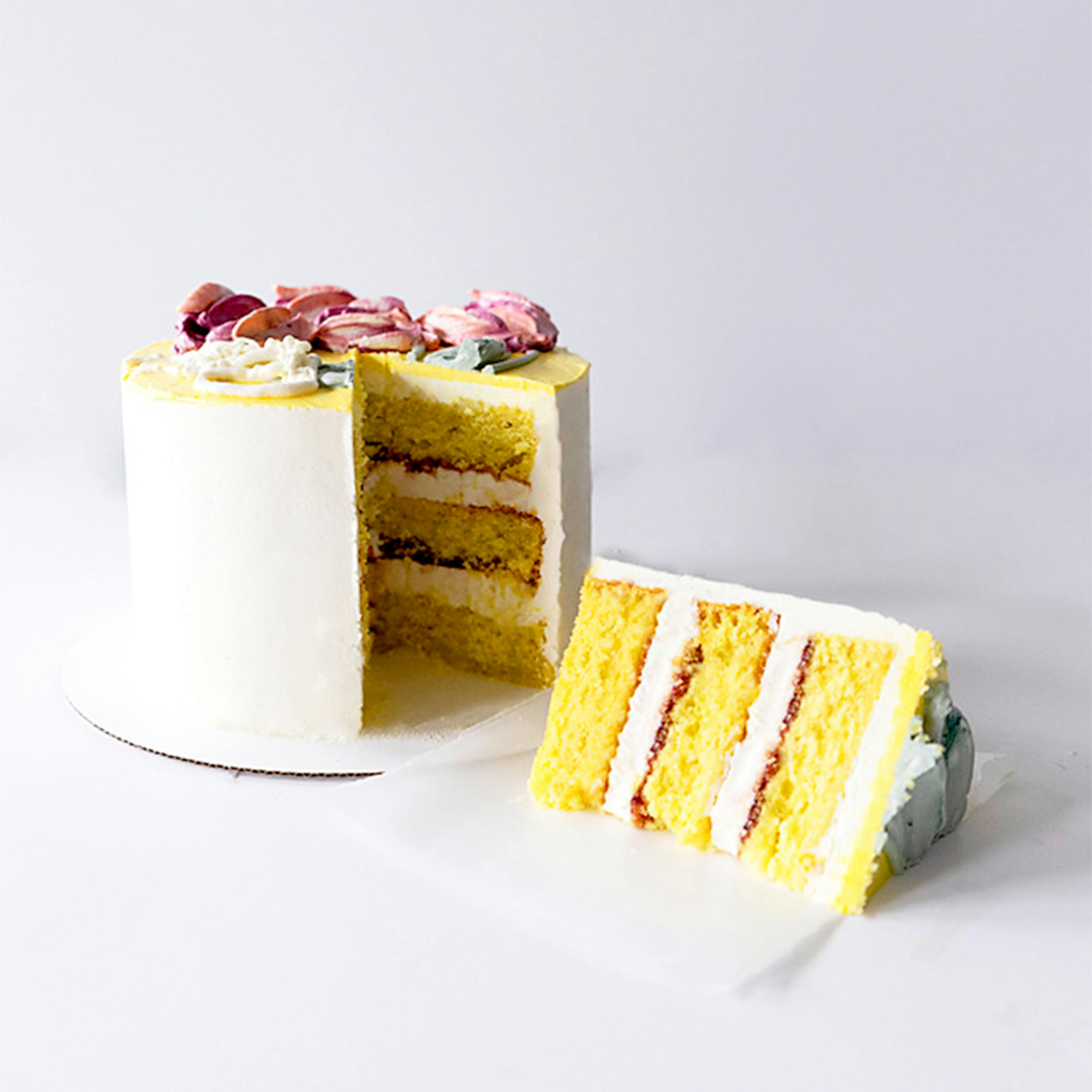 Mother's Day Floral Decorated Lemon Raspberry Cake by Miri Nadler Cakes - Alternate image 2