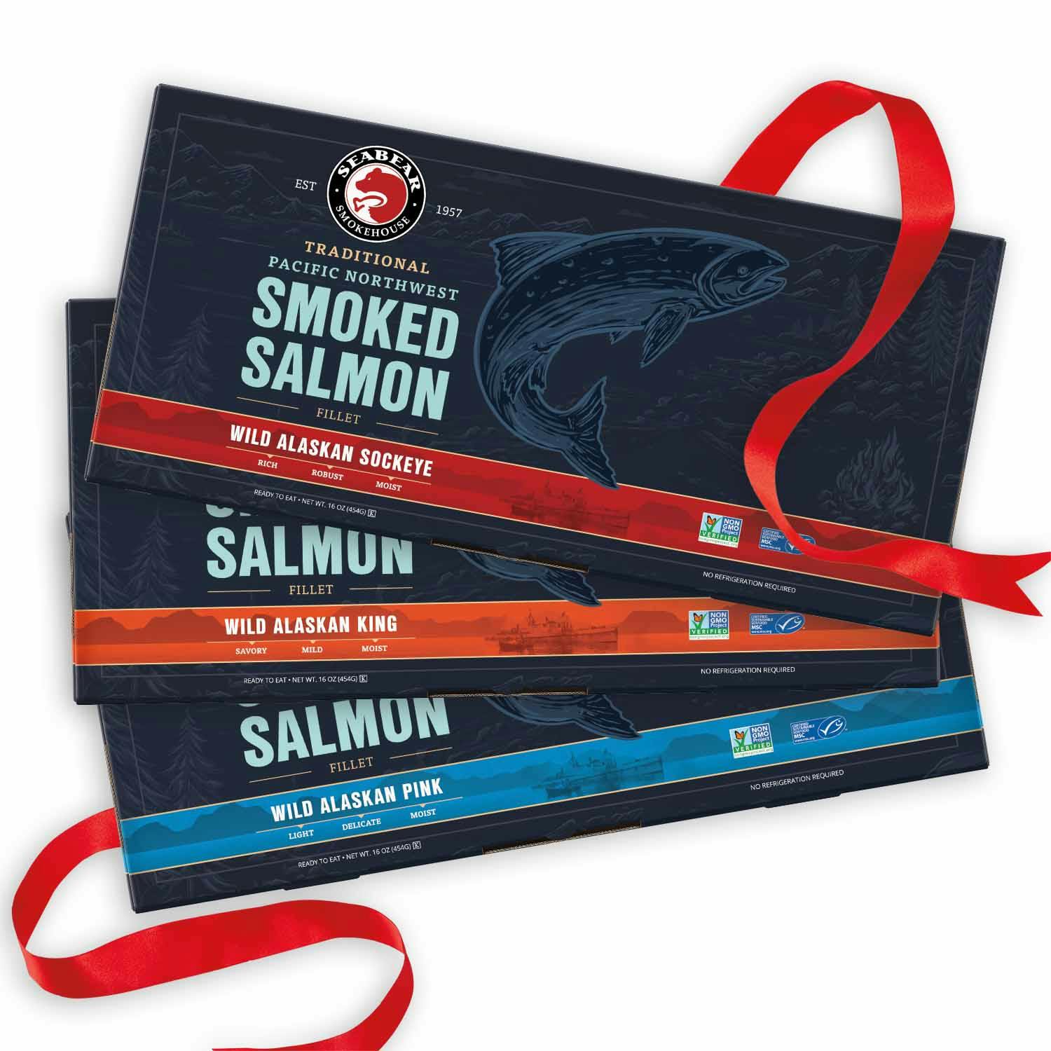 Smoked Salmon Fillet Trio by SeaBear Smokehouse - Alternate image 3