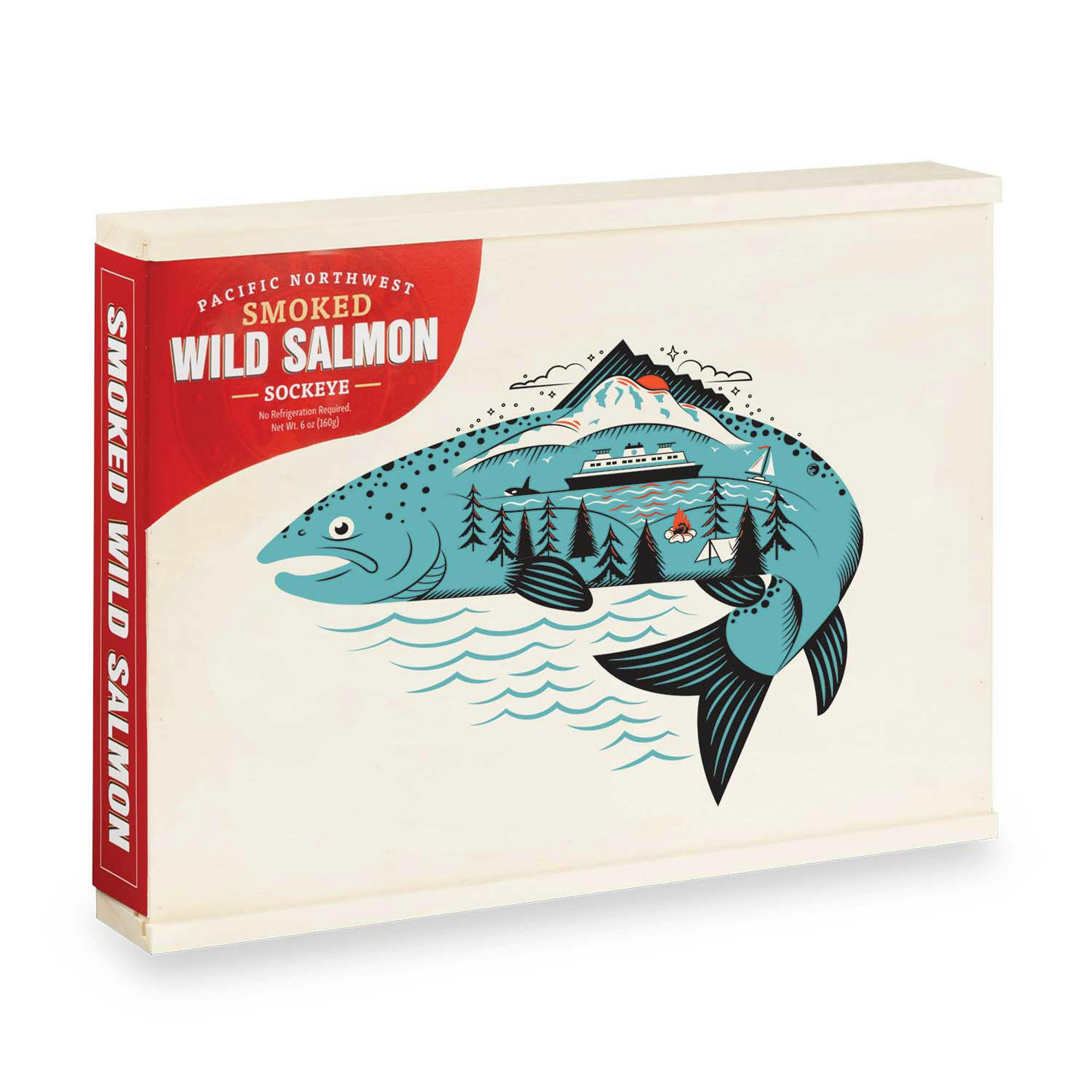 Pacific Northwest Icons Smoked Salmon Gift Box by SeaBear
