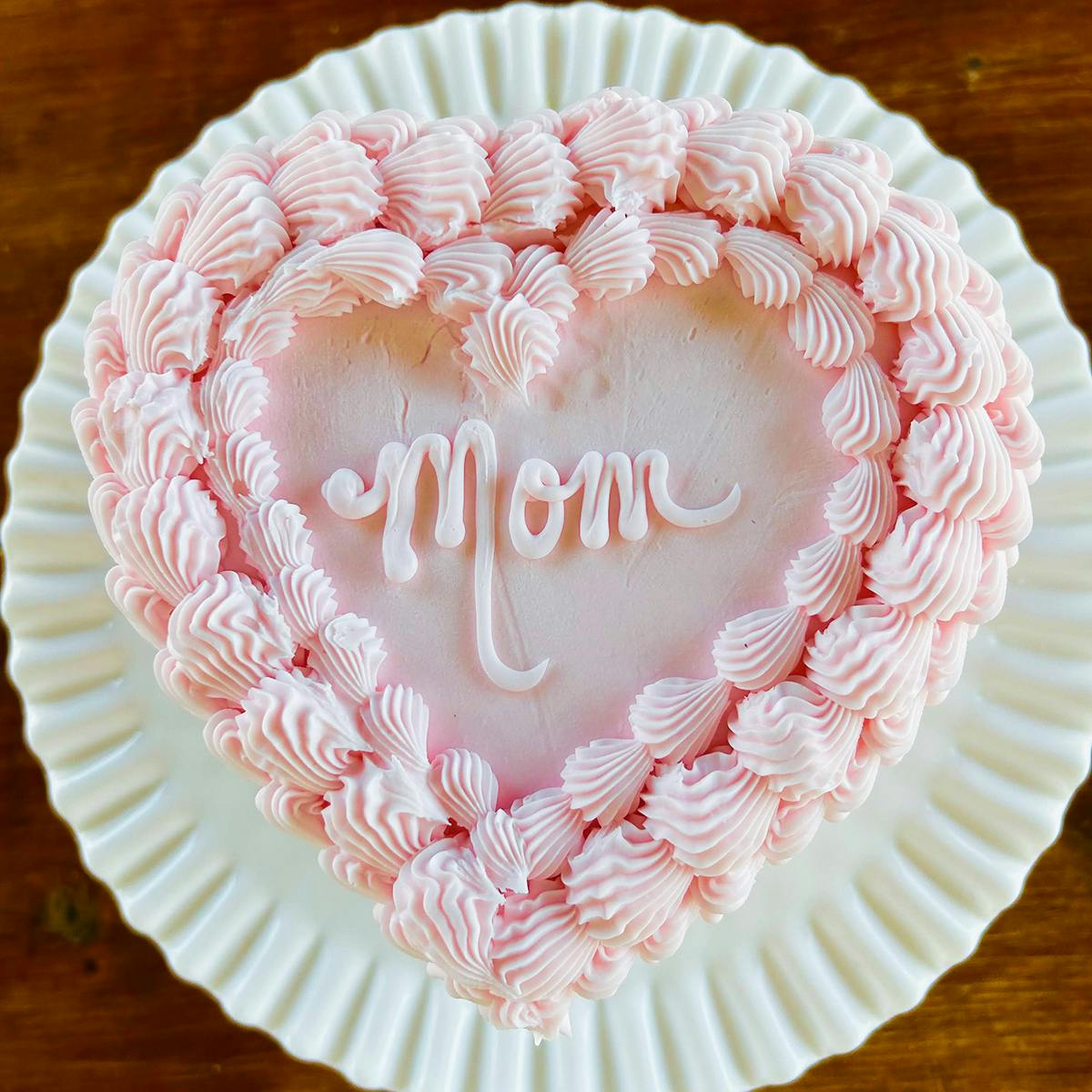 Mother's Day Heart-Shaped Cake by Blue Owl Bakery - Alternate image 4