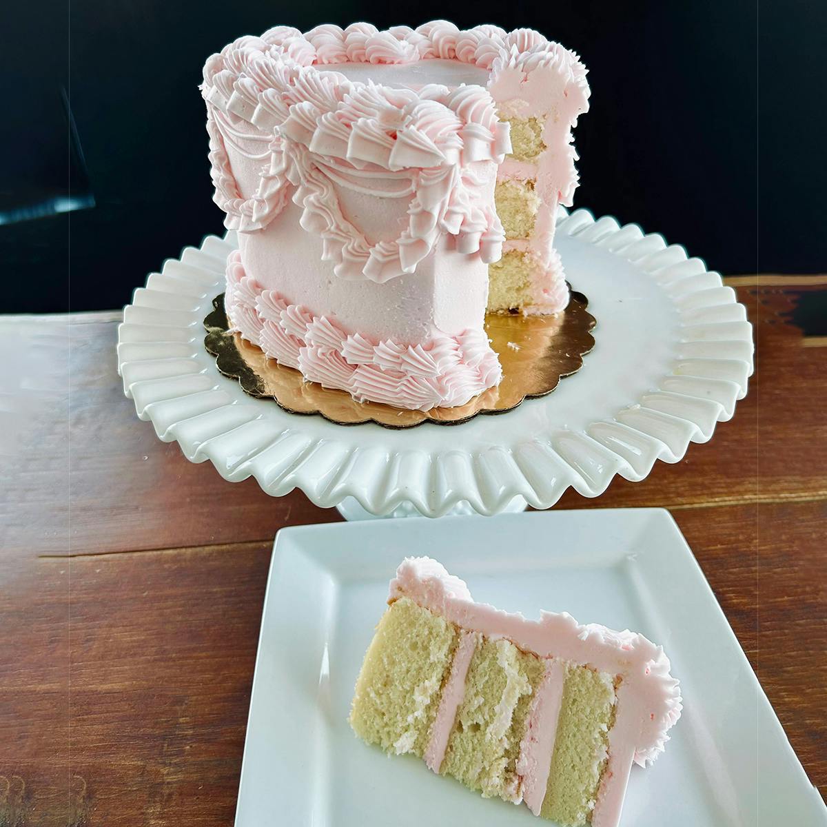 Mother's Day Heart-Shaped Cake by Blue Owl Bakery - Alternate image 3