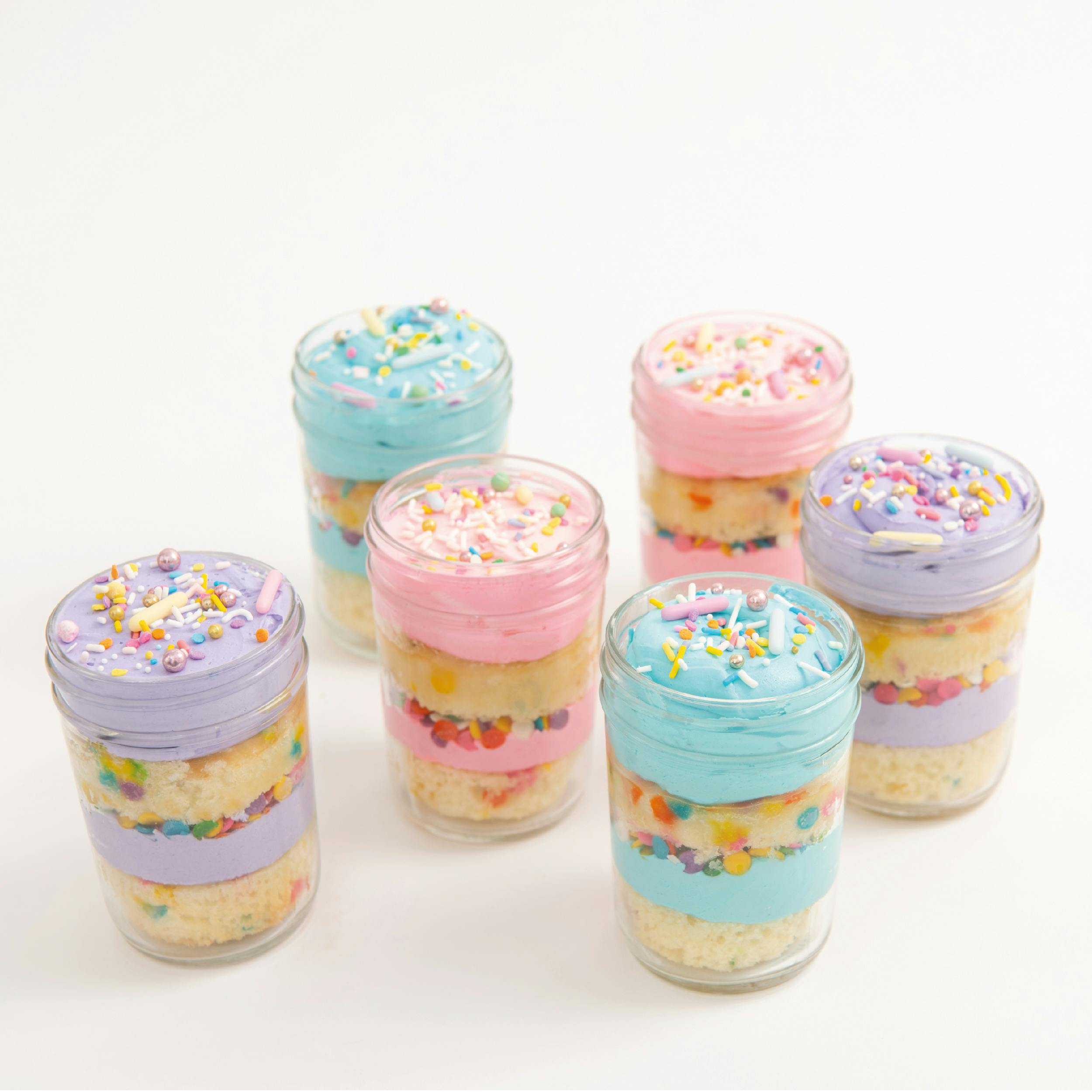 Easter Confetti Cake Jars - 6 Pack by Sweet E's Bake Shop - Alternate image 1