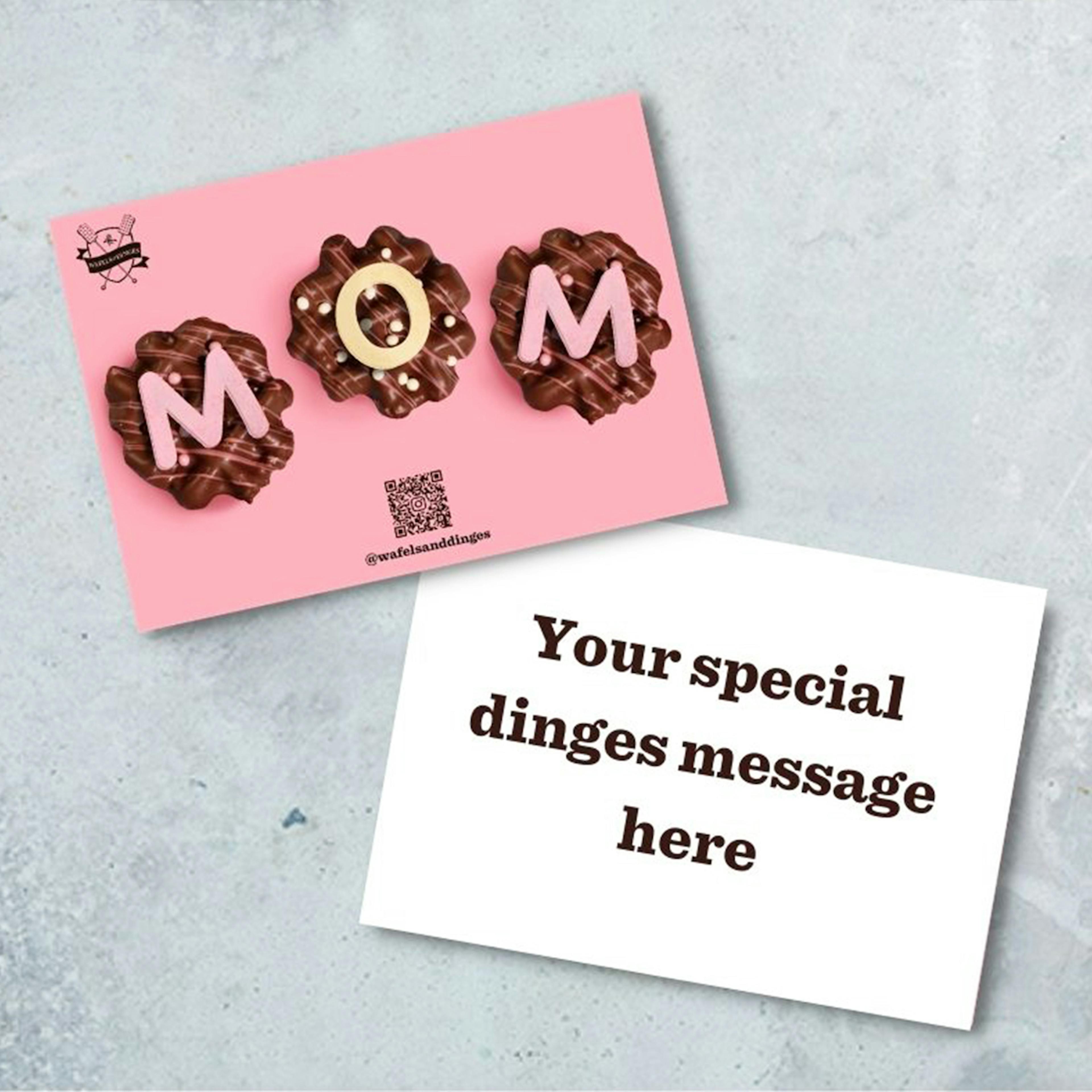 Mother's Day Limited Edition "MOM" Chocolinis Mini Waffles - 12 Pack by Wafels & Dinges - Alternate image 4