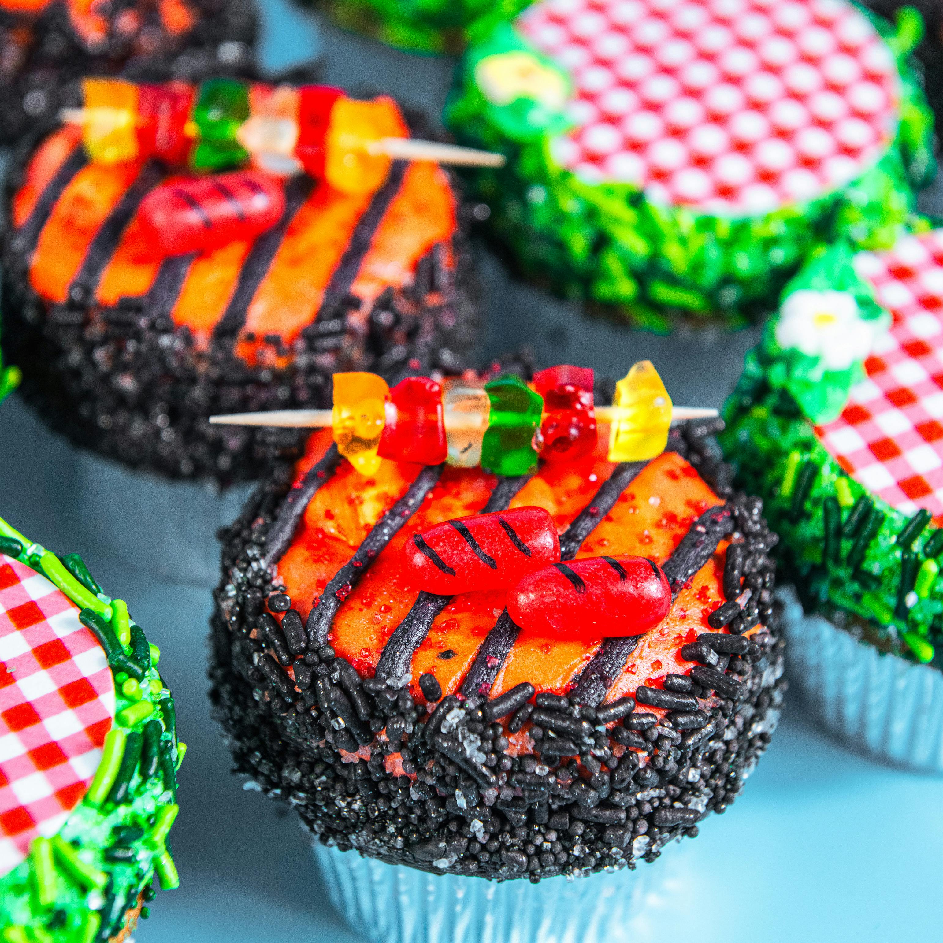 "Bobs & Dogs" BBQ-Inspired Cupcakes - 12 Pack by Trophy Cupcakes - Alternate image 1