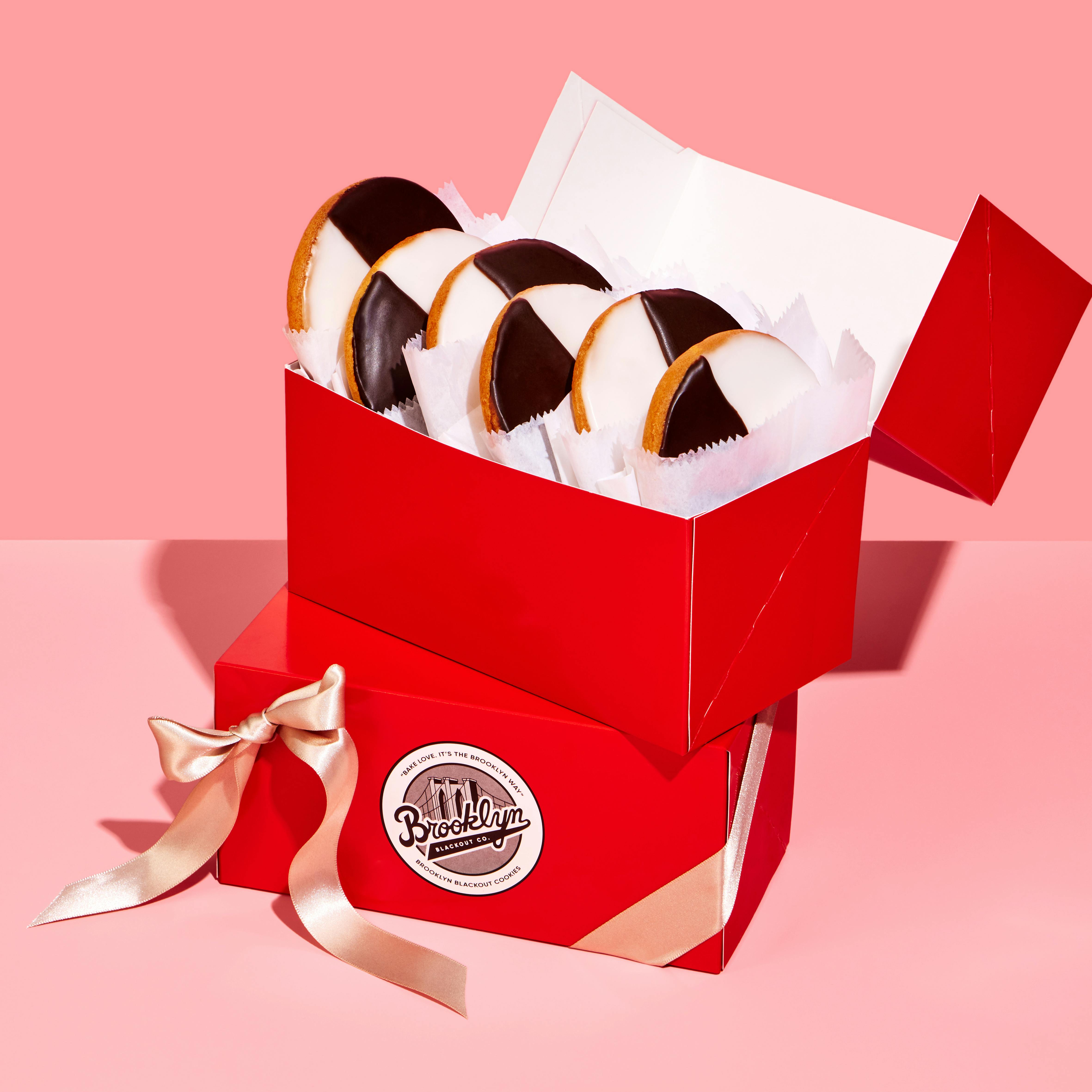 Mini "Black & Black" Cookies + Black & White Cookies - 12 Pack by Brooklyn Blackout Company - Alternate image 4