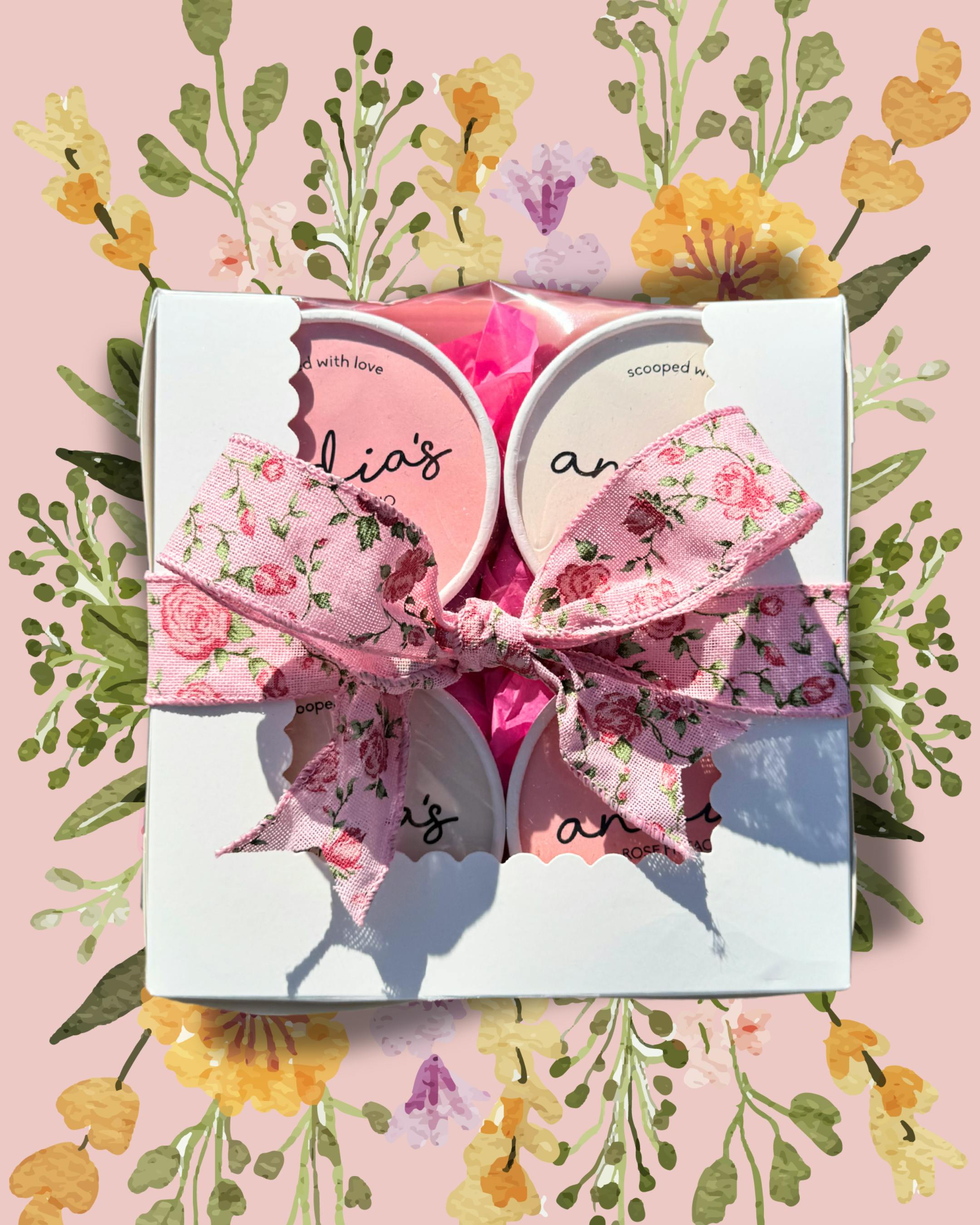 Mother's Day "Buy Her Flowers" Ice Cream - 4 Pints by Andia's Ice Cream - Alternate image 1