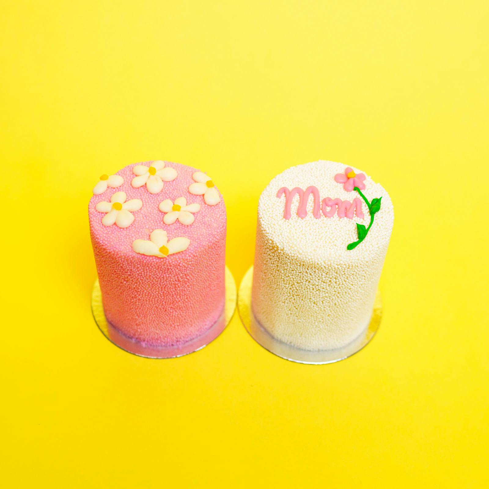 Mother's Day Vanilla Rainbow Mini Explosion® Cakes - 2 Pack by Flour Shop - Alternate image 1