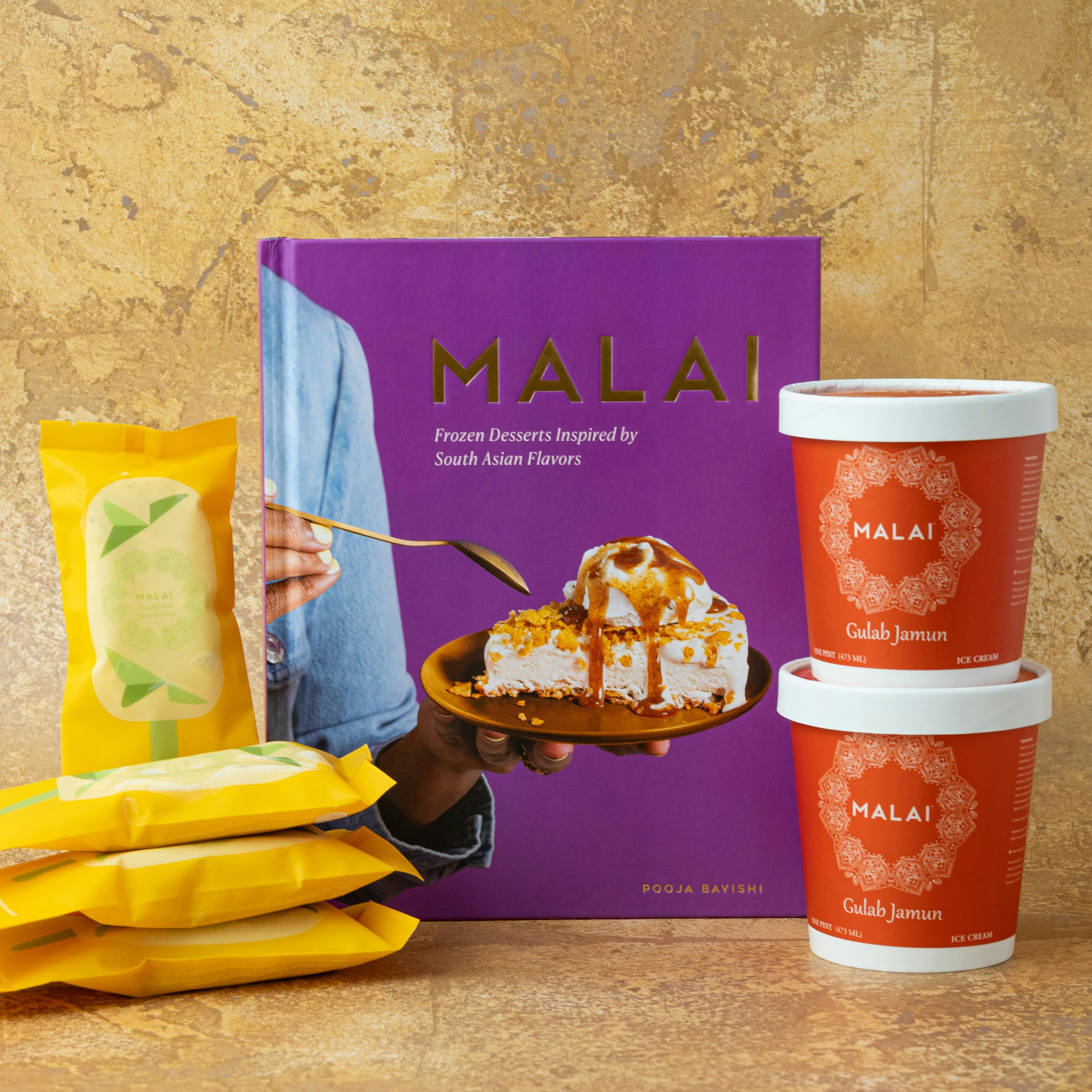 Malai Cookbook + Ice Cream Combo by Malai Ice Cream