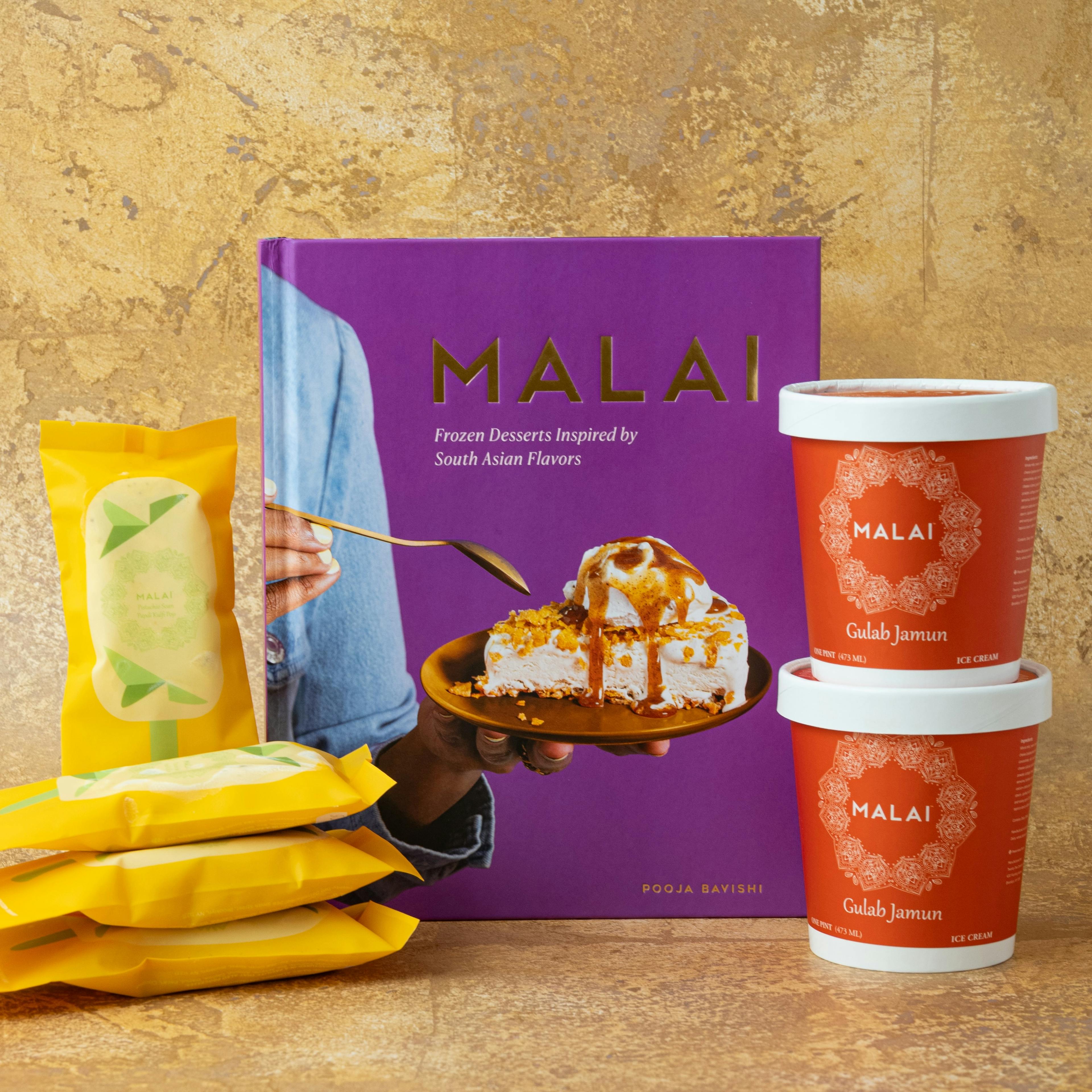 Malai Cookbook + Ice Cream Combo by Malai Ice Cream