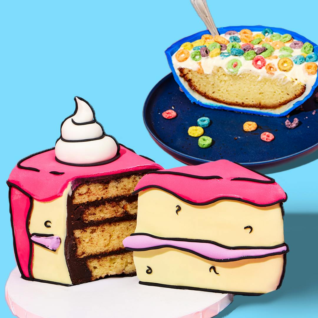 Cereal Bowl + Cartoon Cake Realistic DIY Cake Kit by JonnyCakes