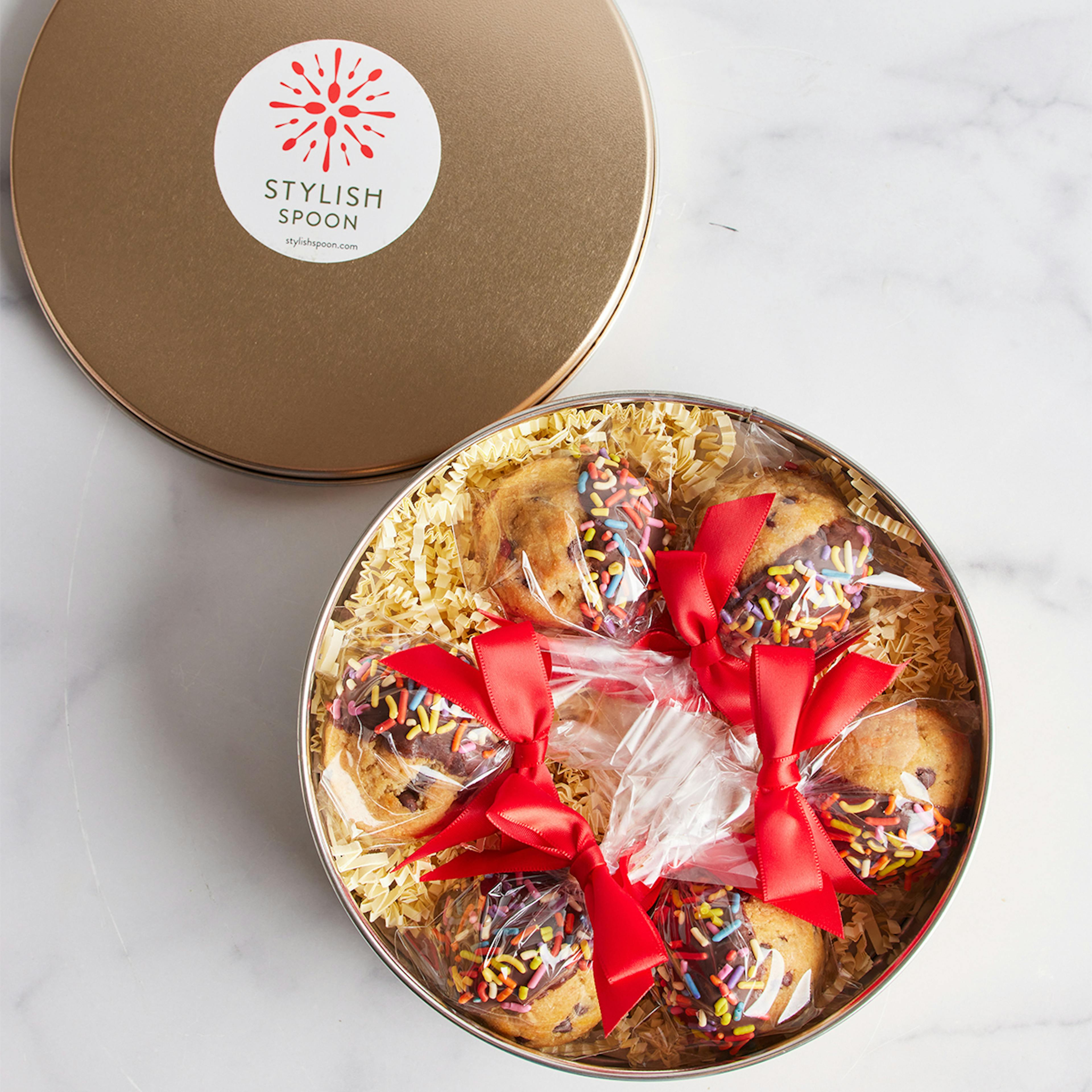 Gluten Free + Vegan Mother's Day Cookie Gift Tin - 6 Pack by Stylish Spoon