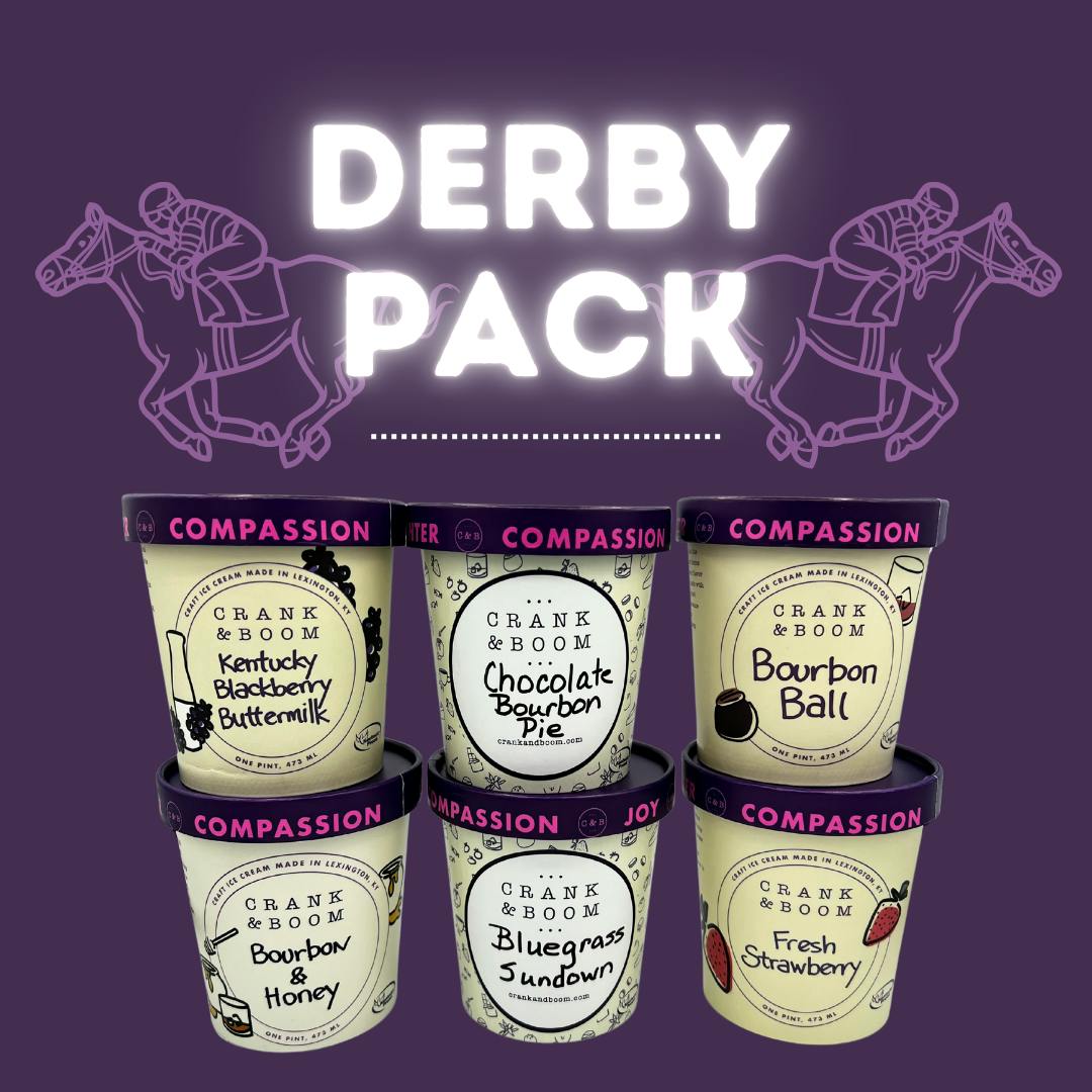 Derby Ice Cream Collection - 6 Pints by Crank & Boom Craft Ice Cream