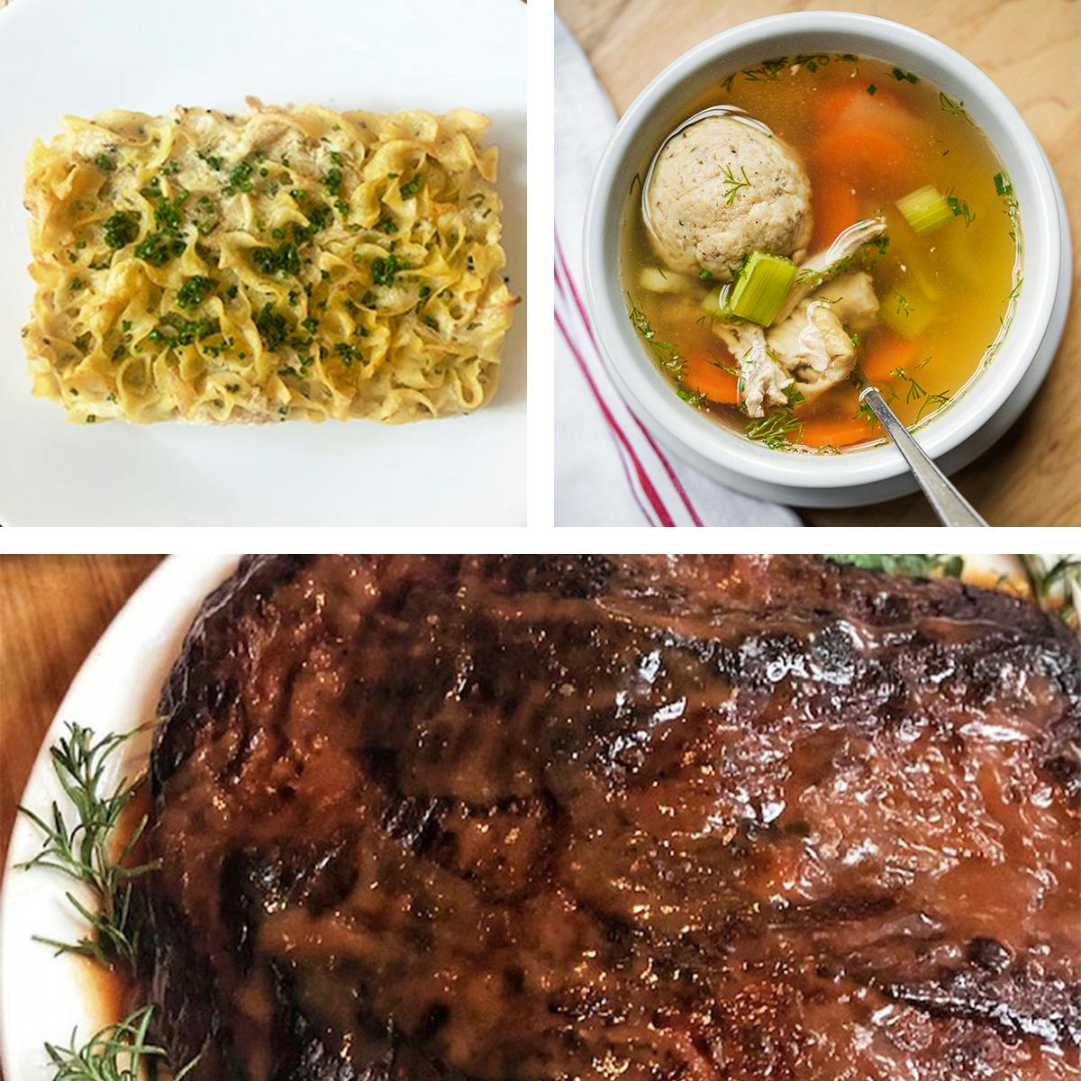Brisket + Matzo Ball Soup + Kugel Passover Dinner for 4-6 by Mile End Deli
