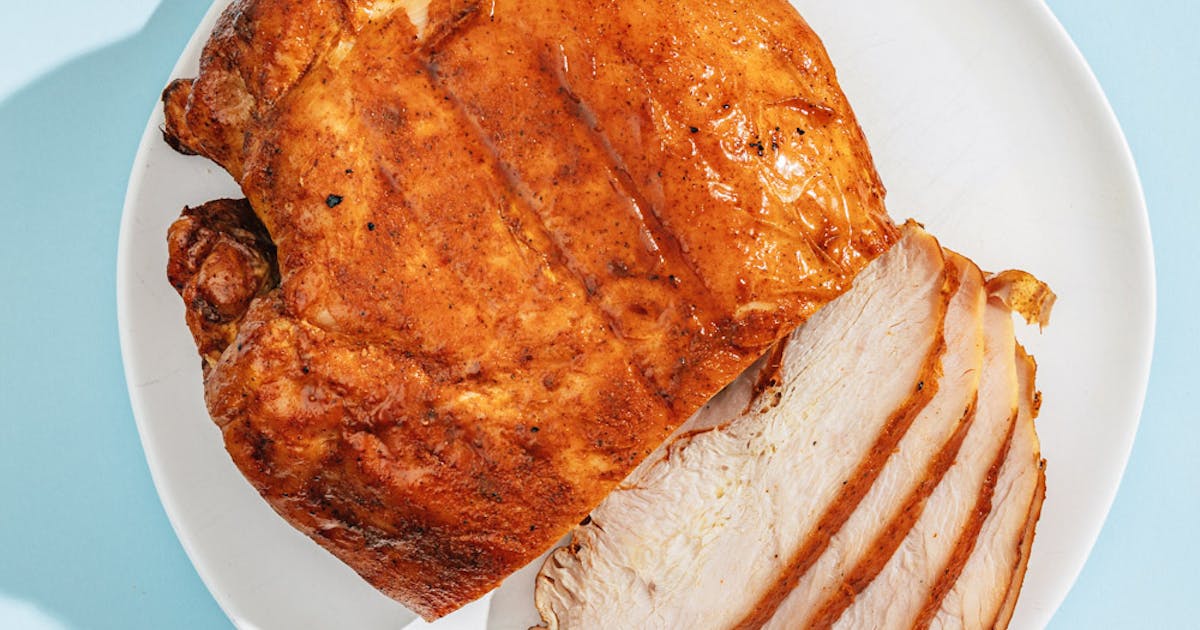 Whole Smoked Turkey Breast 4-5 by Sam Jones BBQ Goldbelly