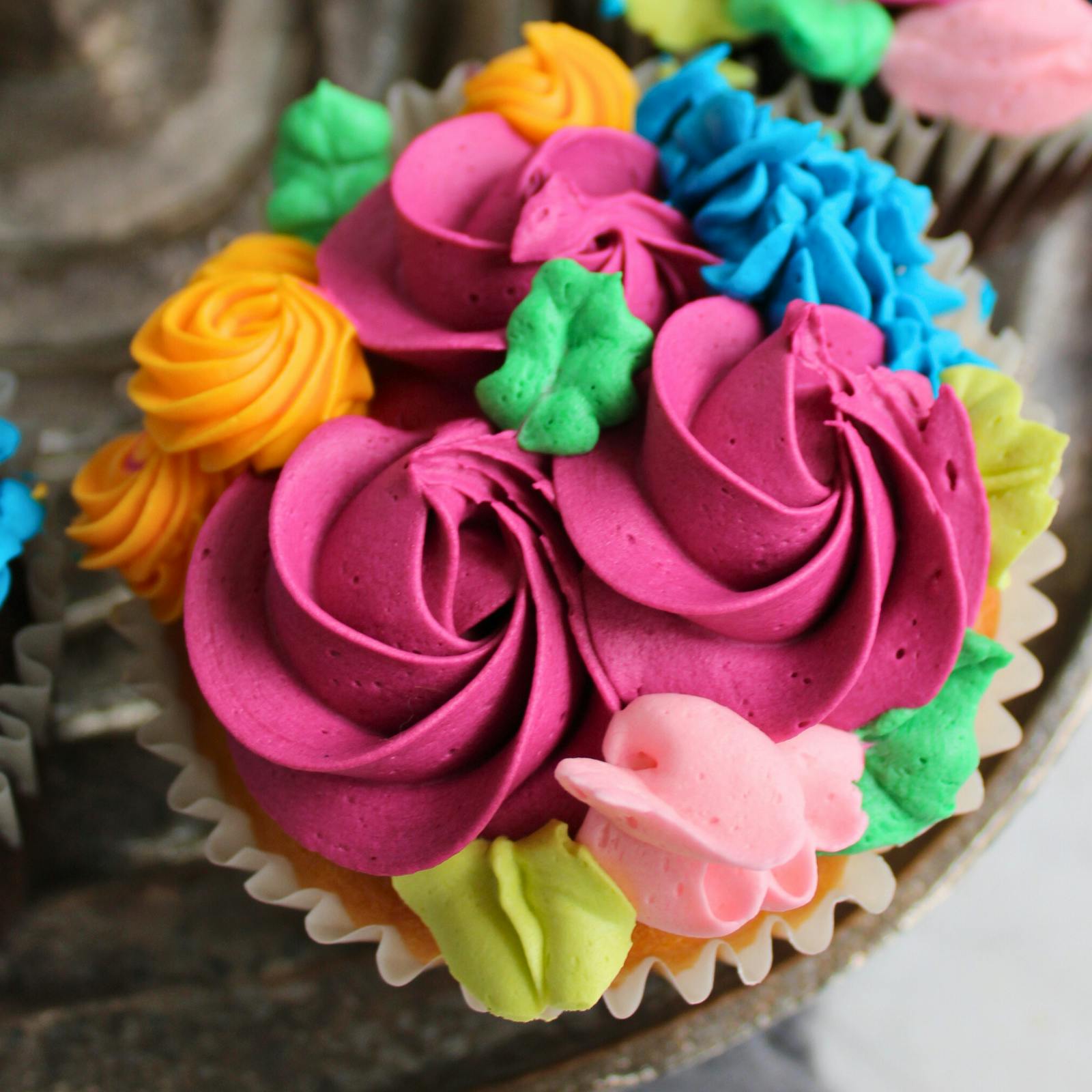 Assorted Mother's Day Floral Cupcakes - 12 Pack by The Goddess and Grocer - Alternate image 2