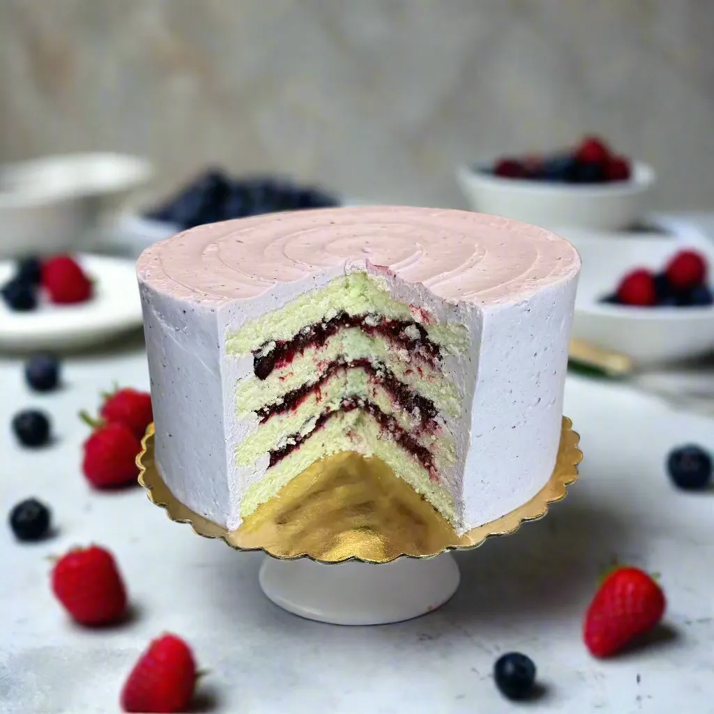 Daisy's Berries n' Cream Cake by Daisy Cakes