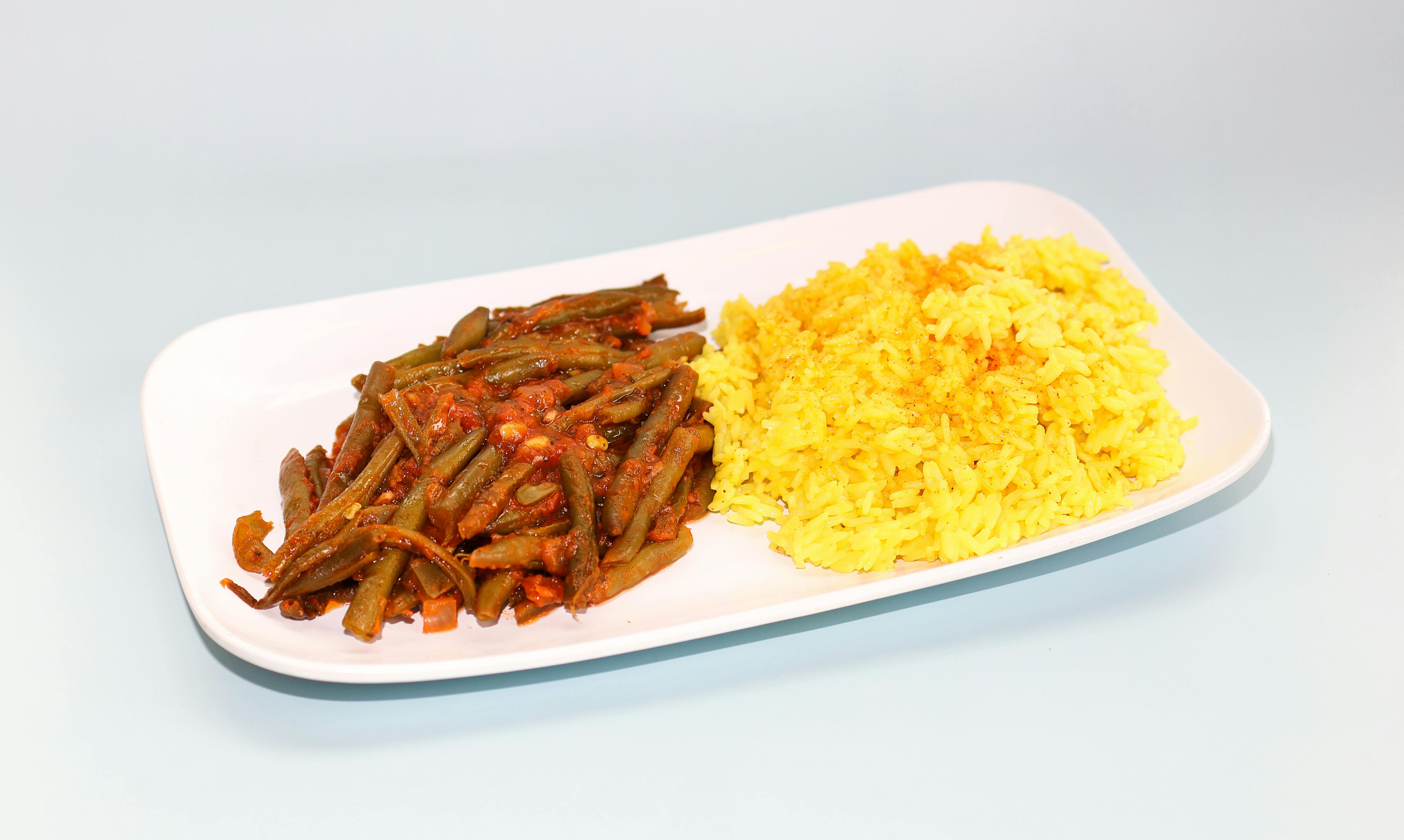 Classic Greek Sides: Rice + Fasolakia by Niko Niko's